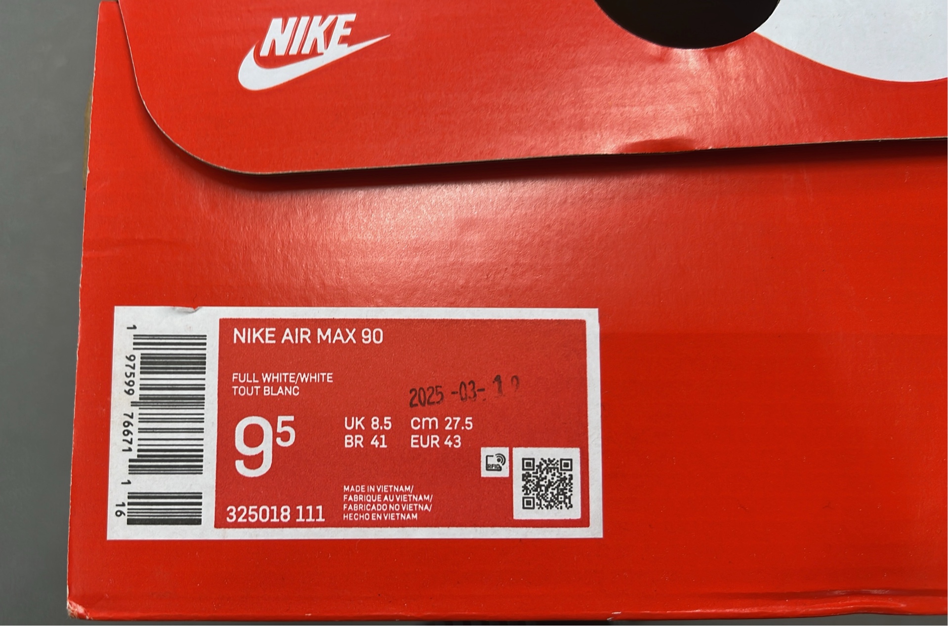 Nike Air Max 90 Grey Yellow Black Men's Sneakers