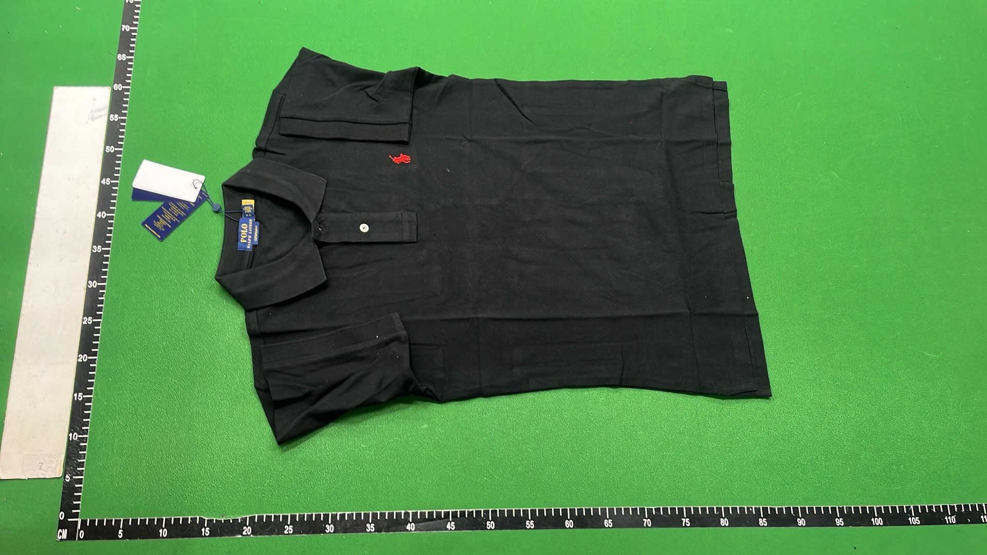 Pink Polo Shirt with Blue Logo