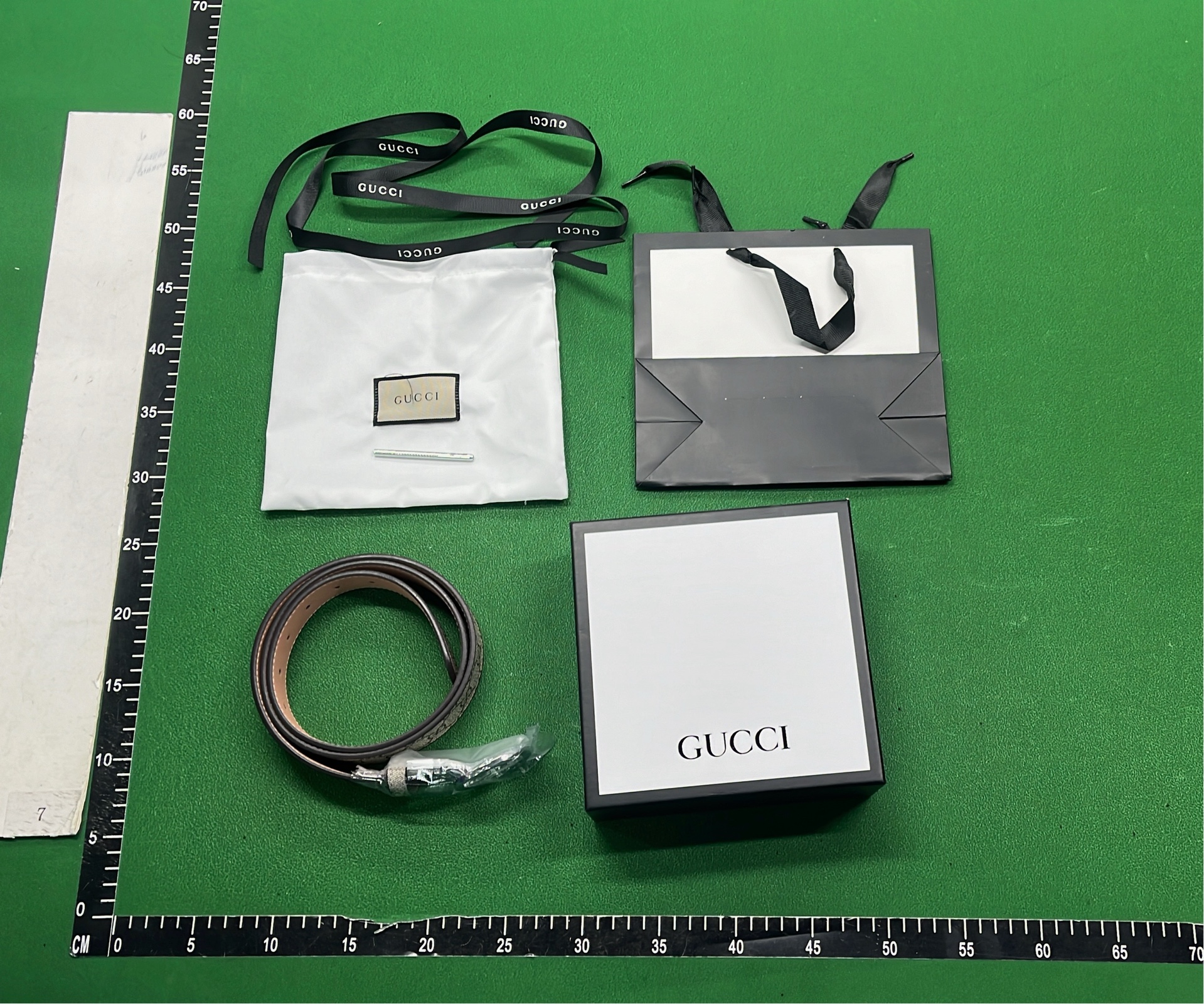 Gucci Interlocking G Belt with Signature Monogram Pattern
