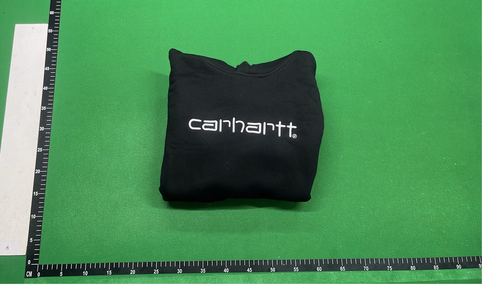 Carhartt Black Hoodie with Logo Print - Men's Oversized Sweatshirt