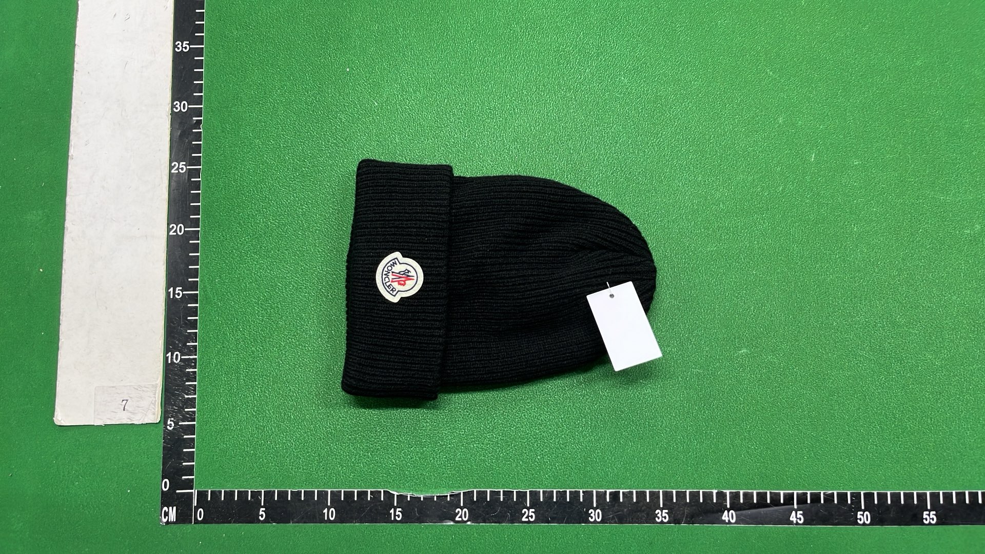 MONCLER Knit Beanie Hat with Logo Patch