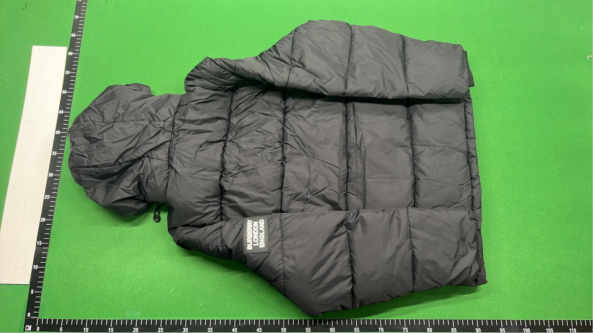 Burberry Black Puffer Vest with Hood and Check Lining