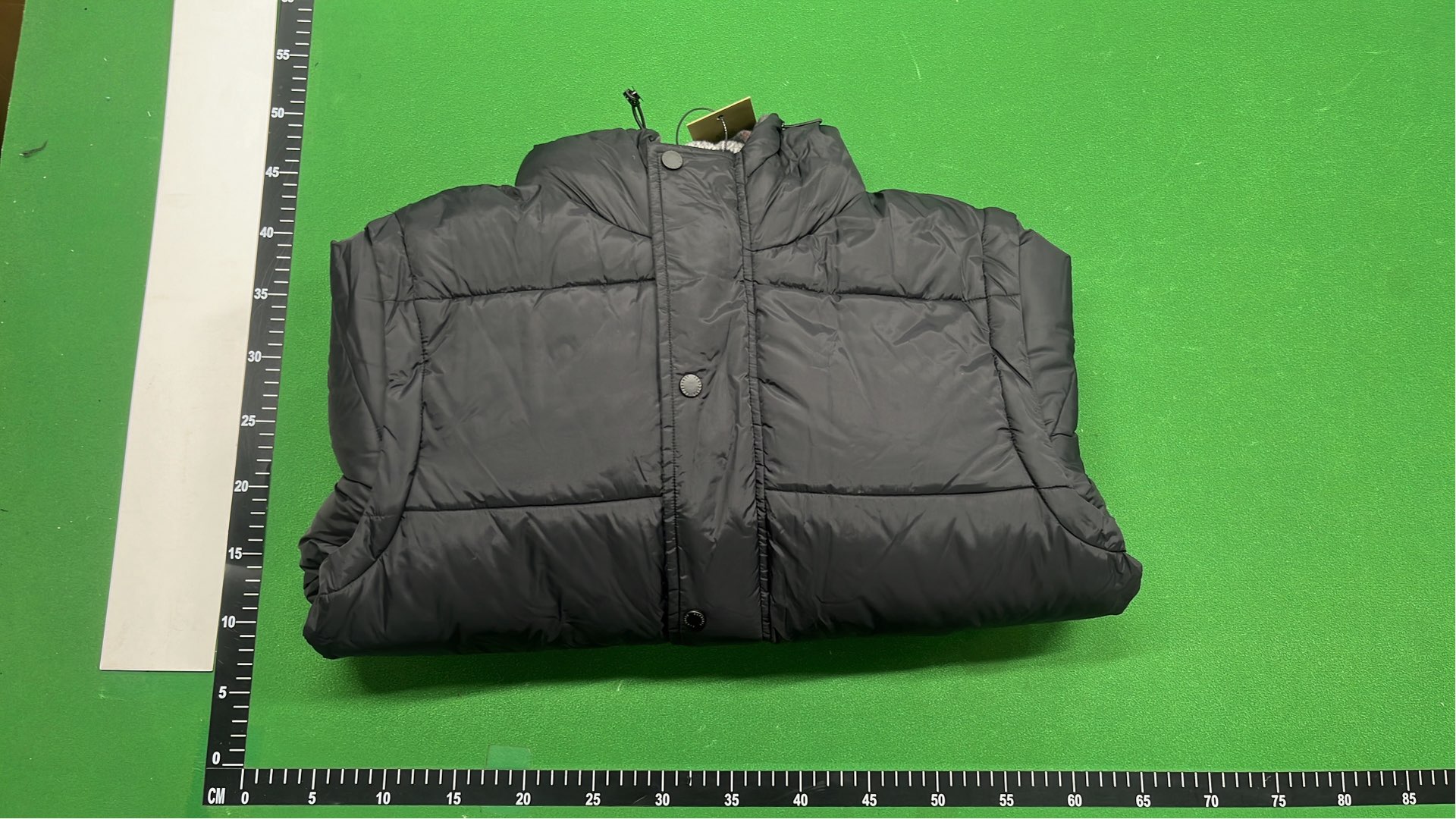 Burberry Black Puffer Vest with Hood and Check Lining