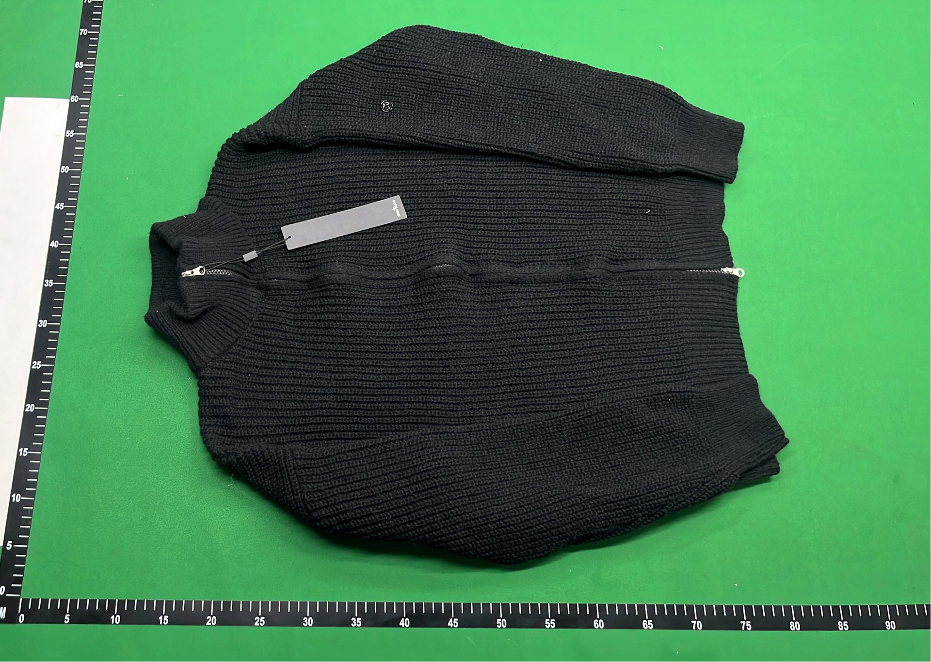Stone Island High-End Knit Zip-Up Sweater Men's Fashion