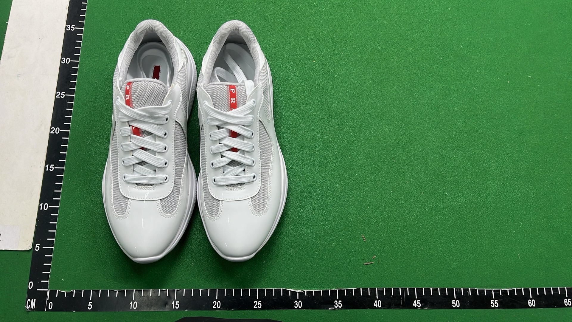 Black Patent Leather Sneakers with Red Accent