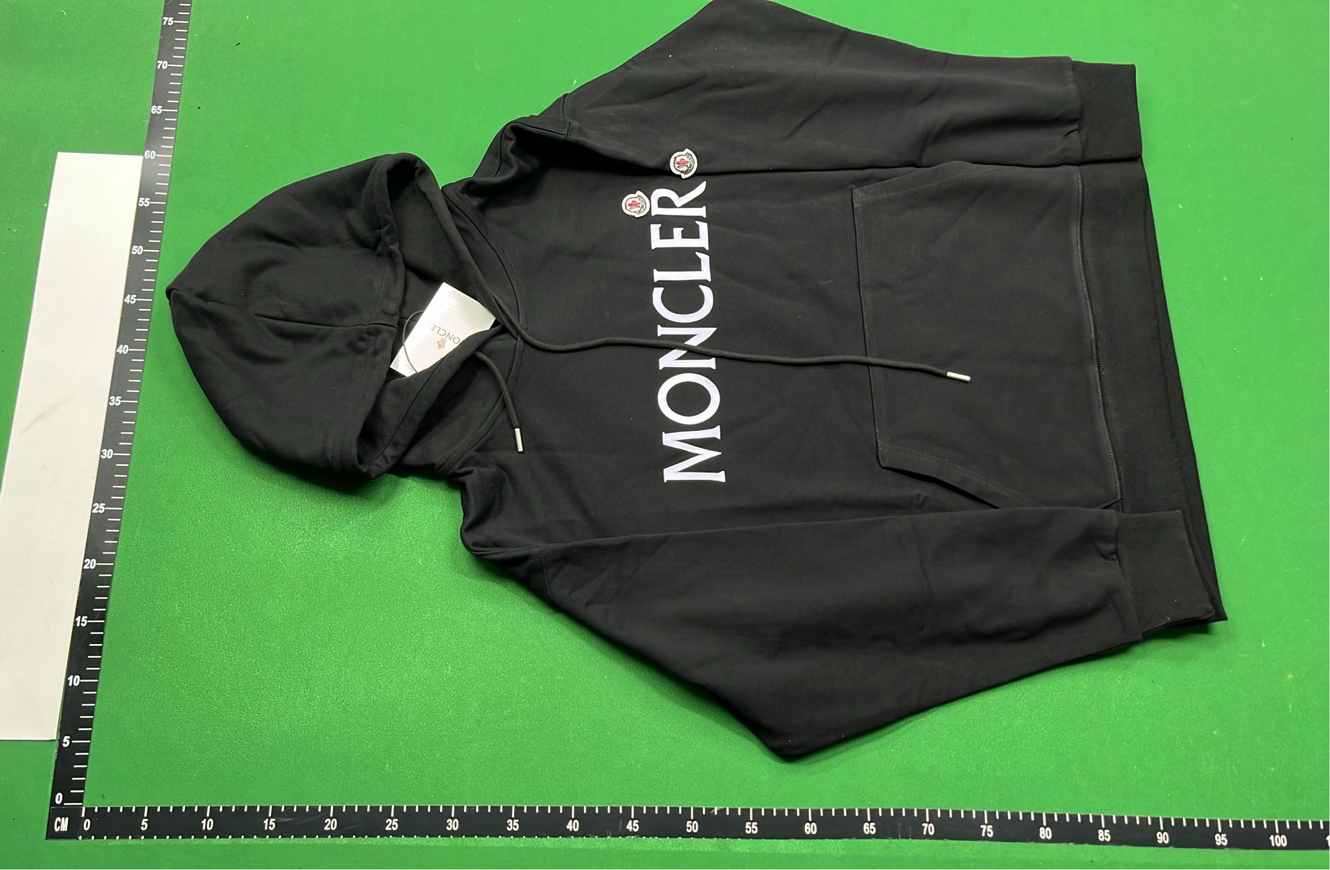Moncler x Supreme联名款白色连帽卫衣