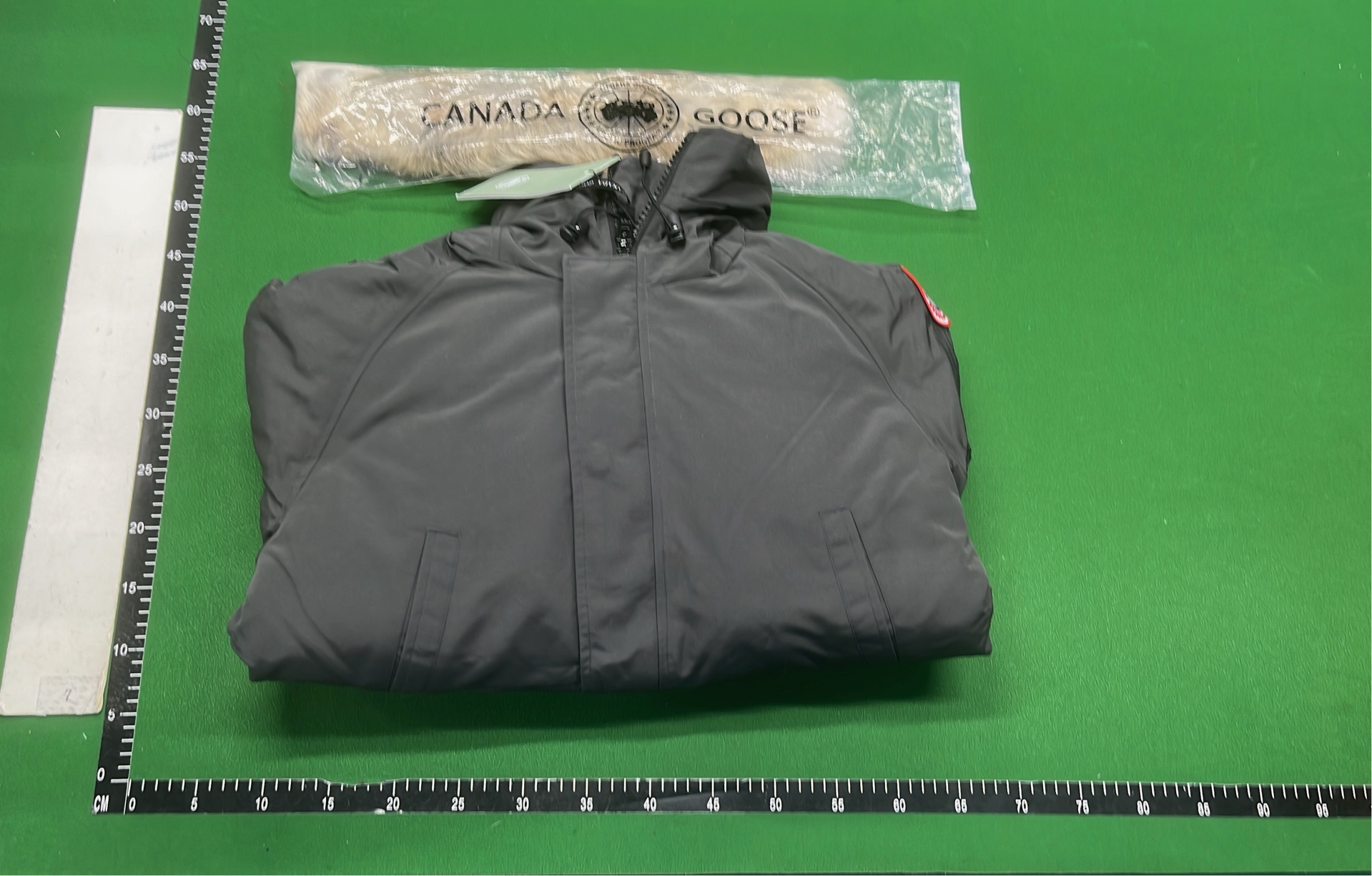 Canada Goose Blue Parka with Fur Trim Hood