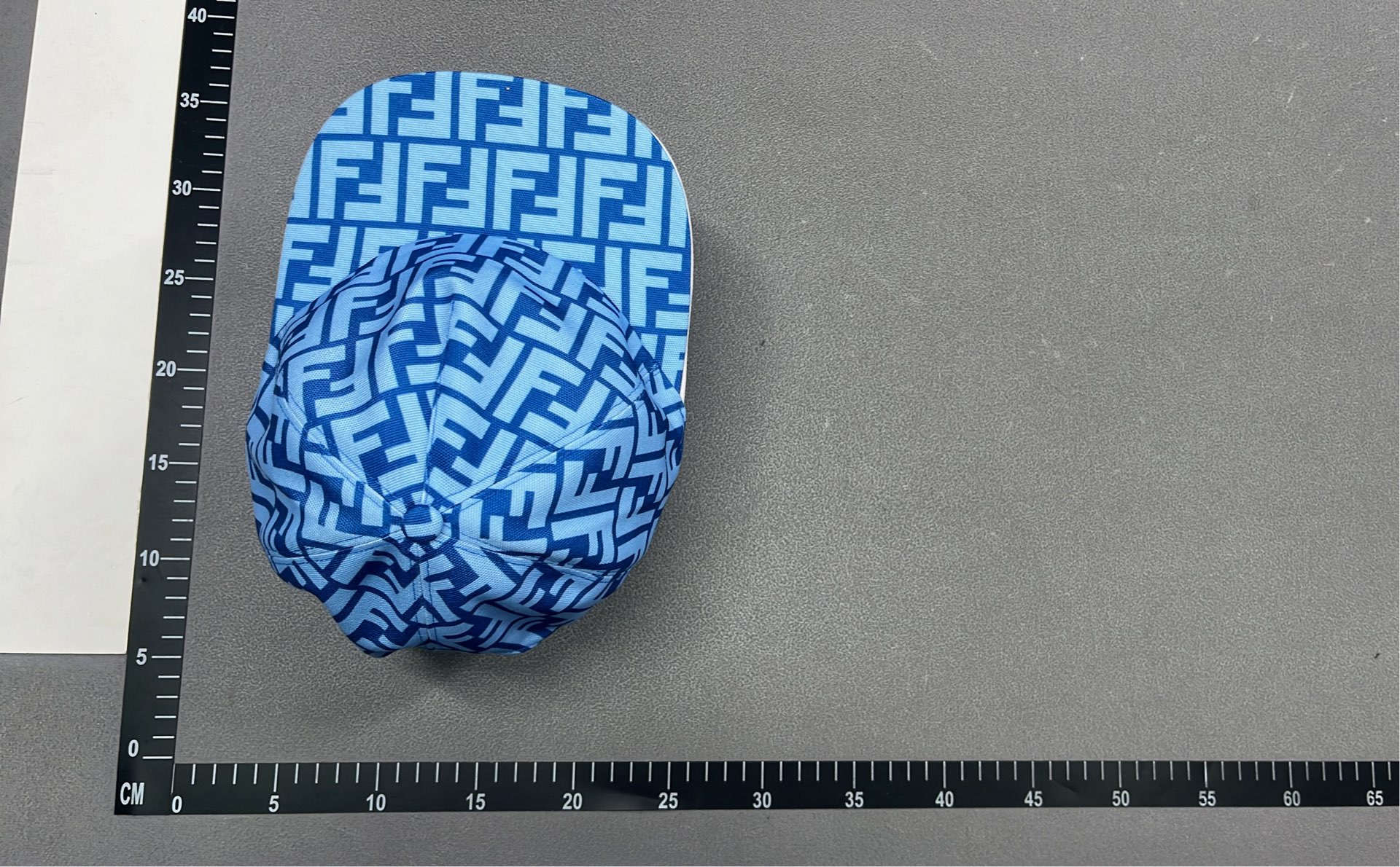 Fendi FF Logo Print Beanie Hat - Black and White