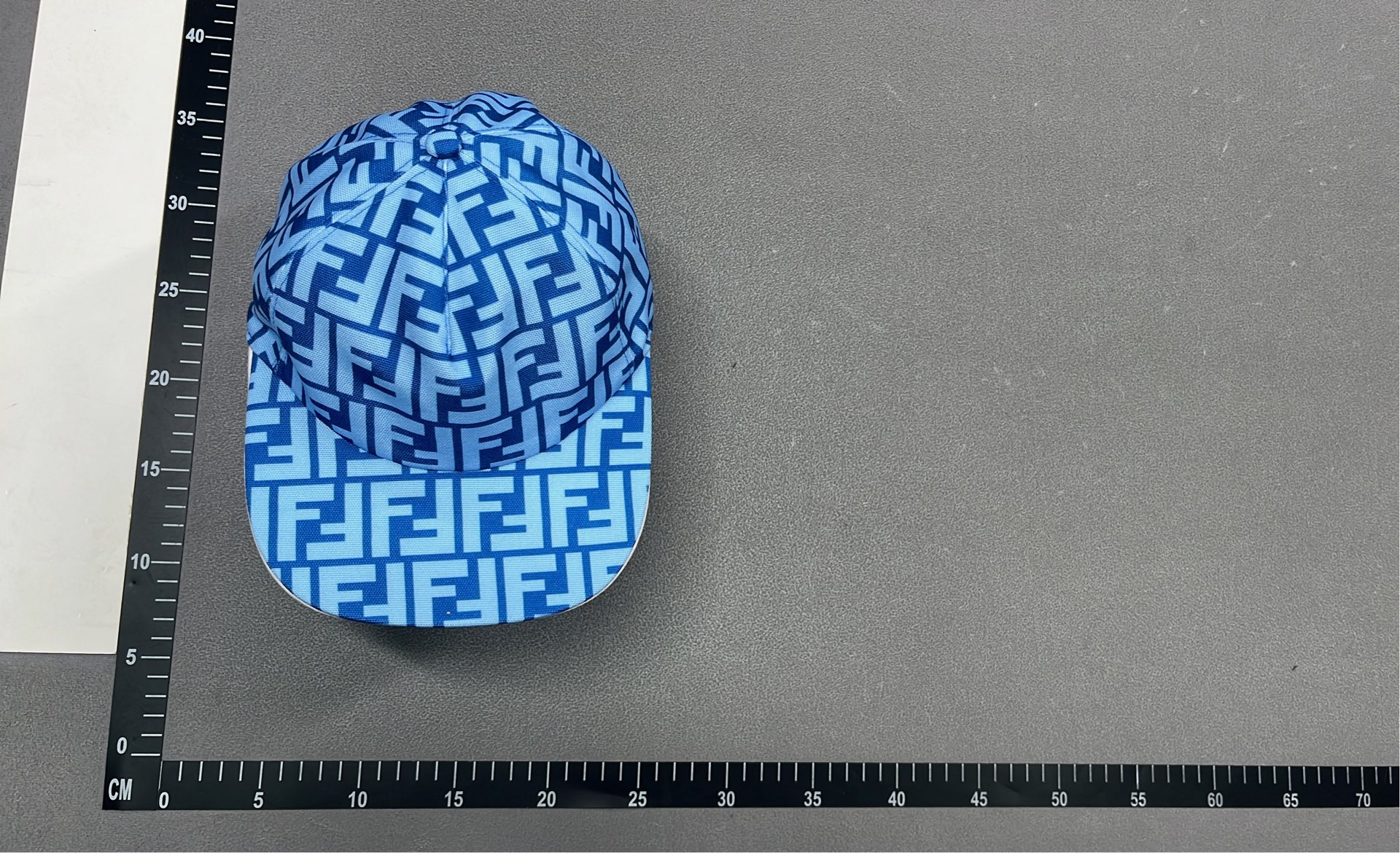 Fendi FF Logo Print Beanie Hat - Black and White