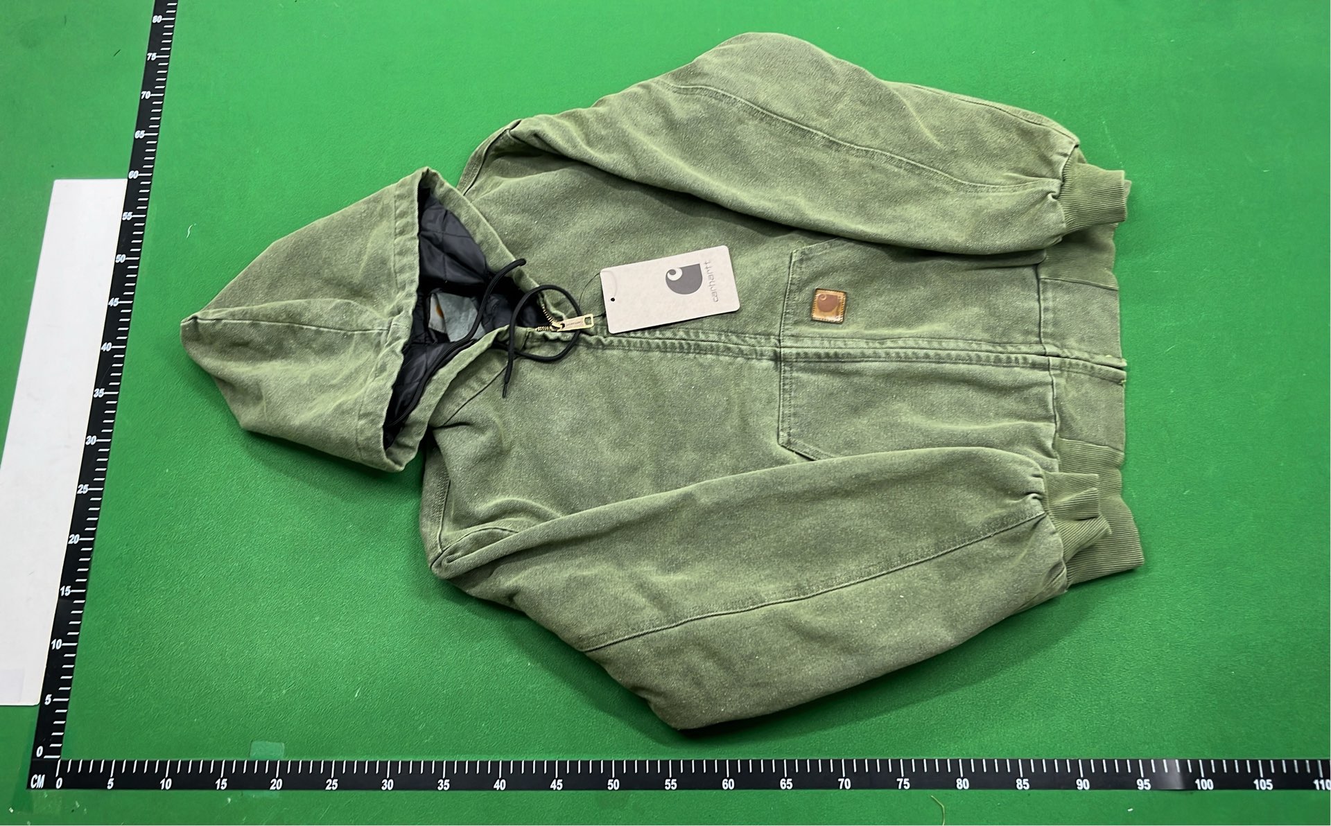 Carhartt Dark Gray Hooded Zip-Up Sweatshirt
