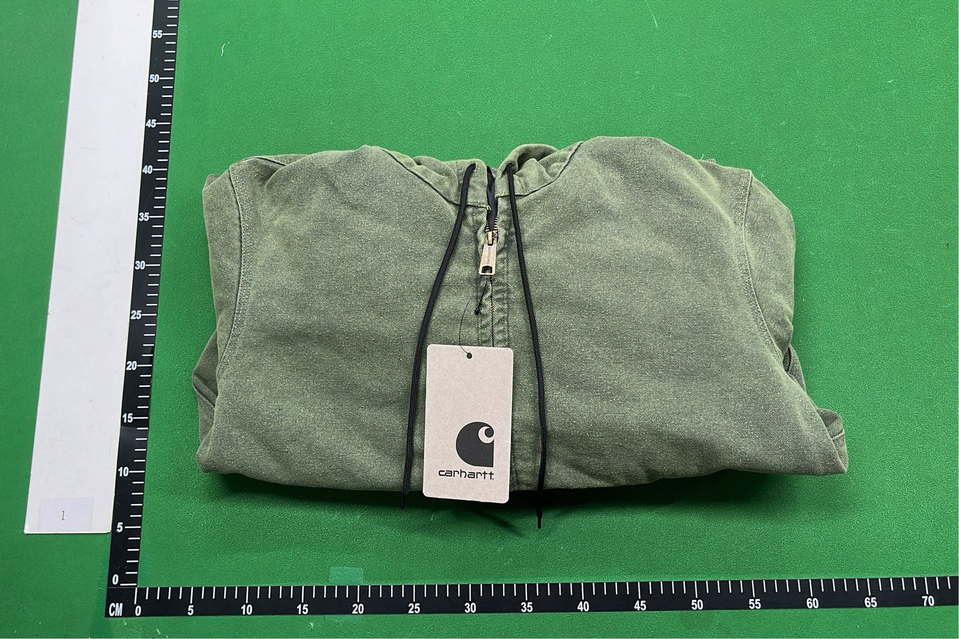 Carhartt Dark Gray Hooded Zip-Up Sweatshirt