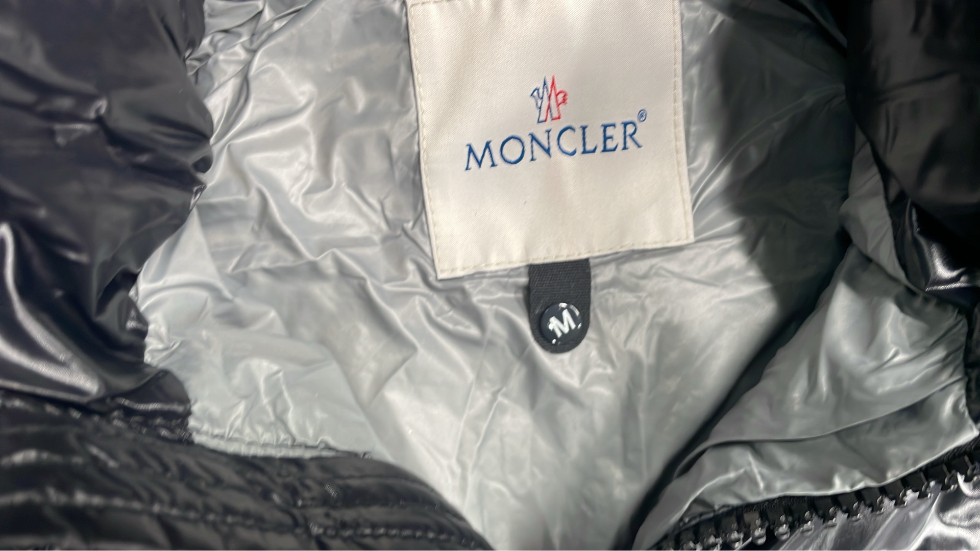 Moncler Black Puffer Jacket with Hood