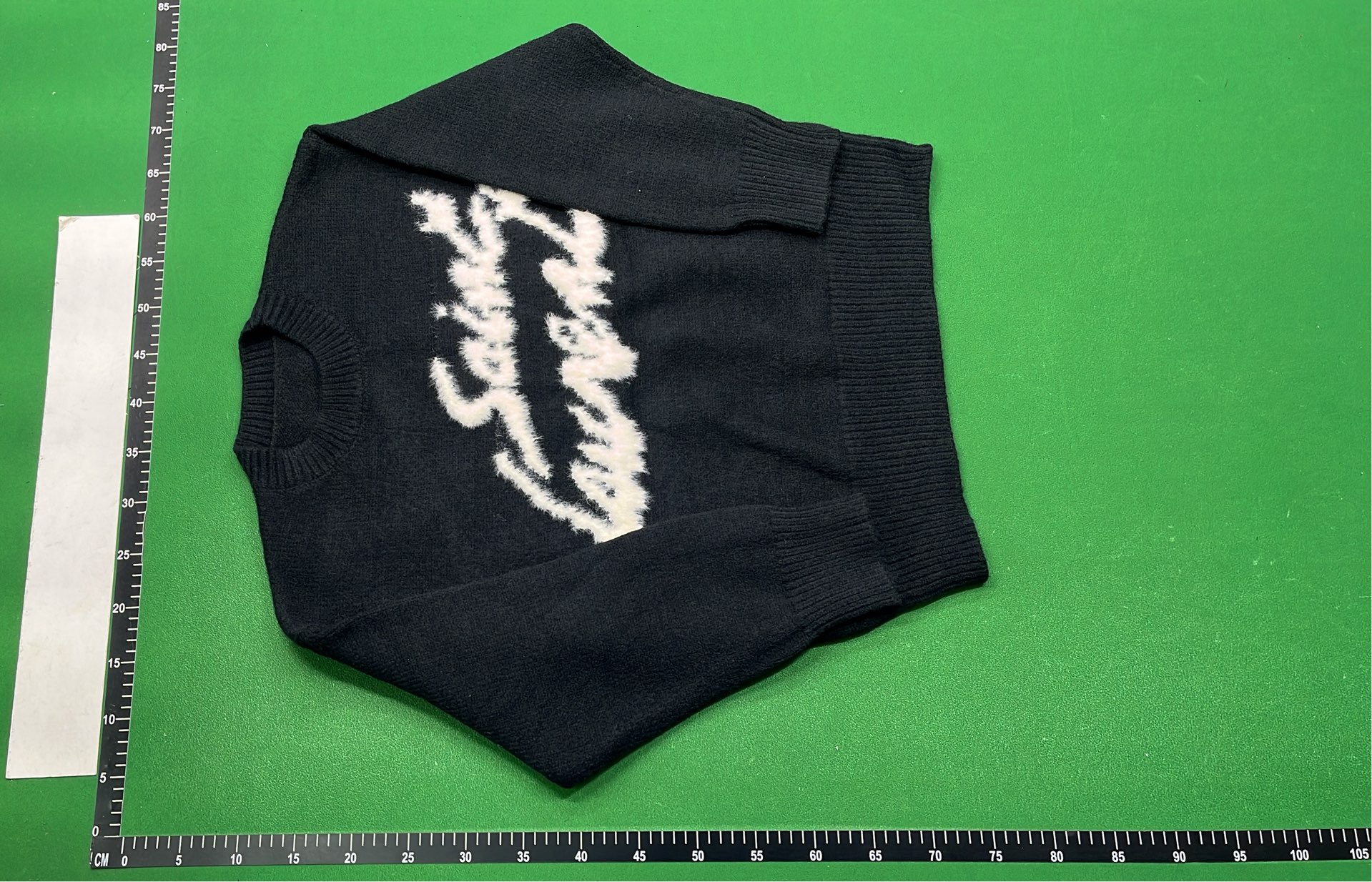 Saint Laurent Black Knit Sweater with Logo