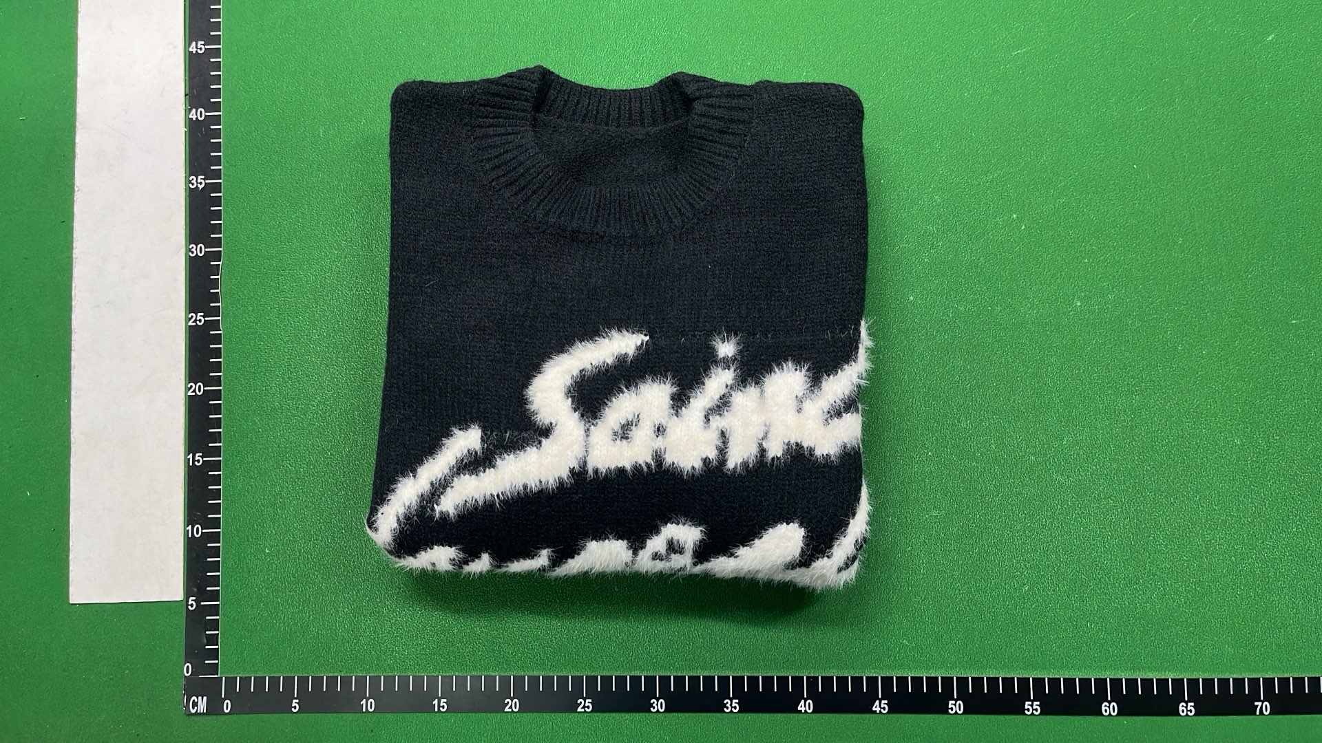 Saint Laurent Black Knit Sweater with Logo