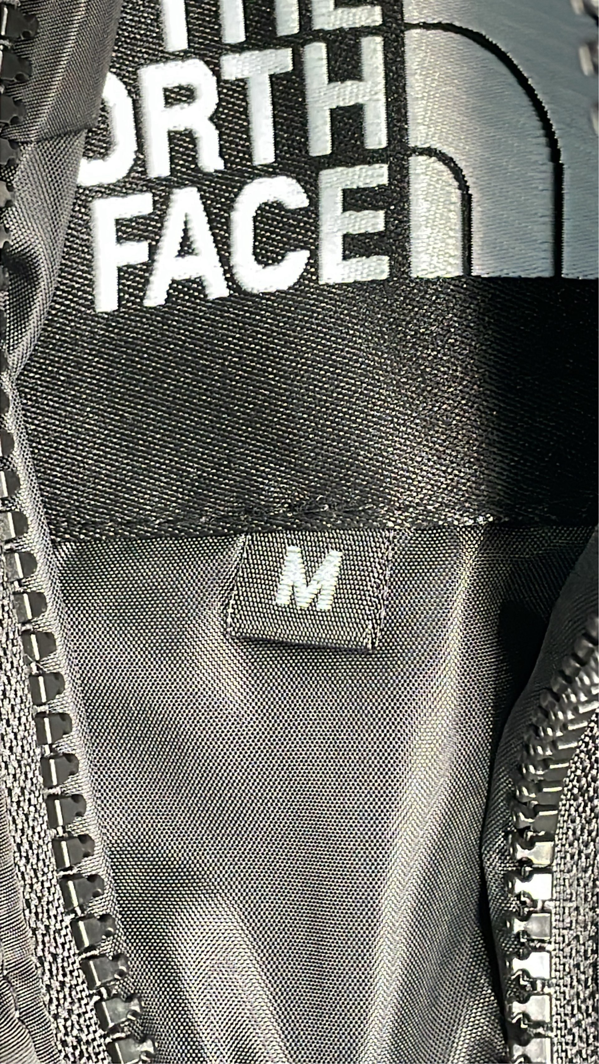 The North Face White Black Puffer Jacket