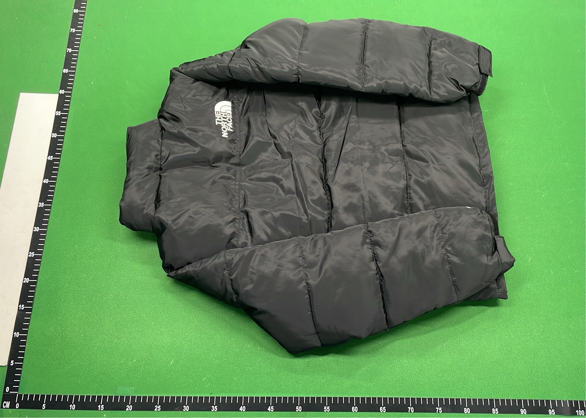 The North Face White Black Puffer Jacket