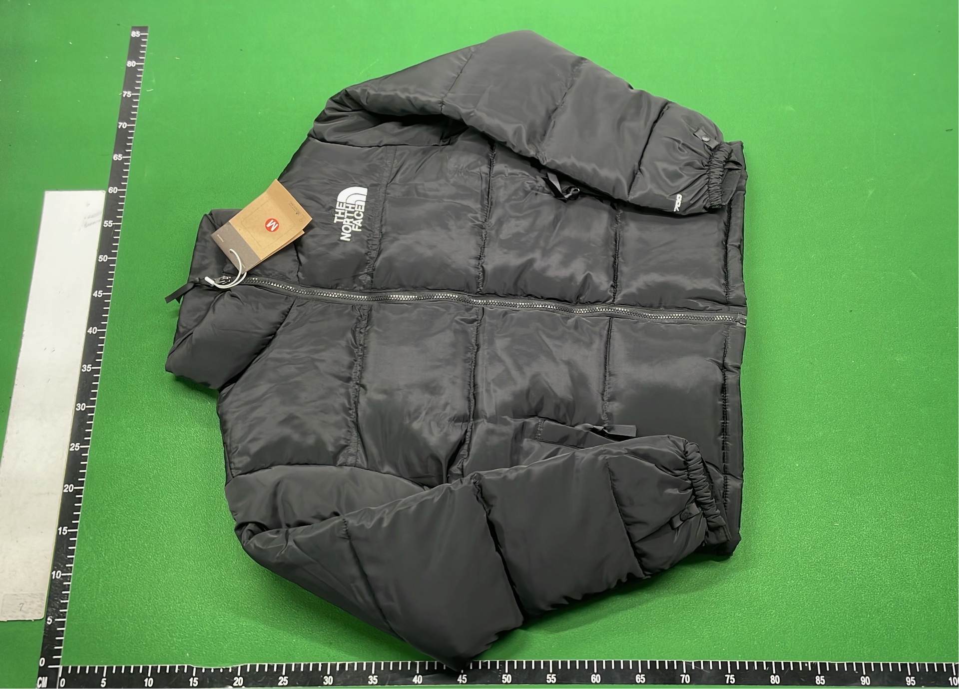 The North Face White Black Puffer Jacket
