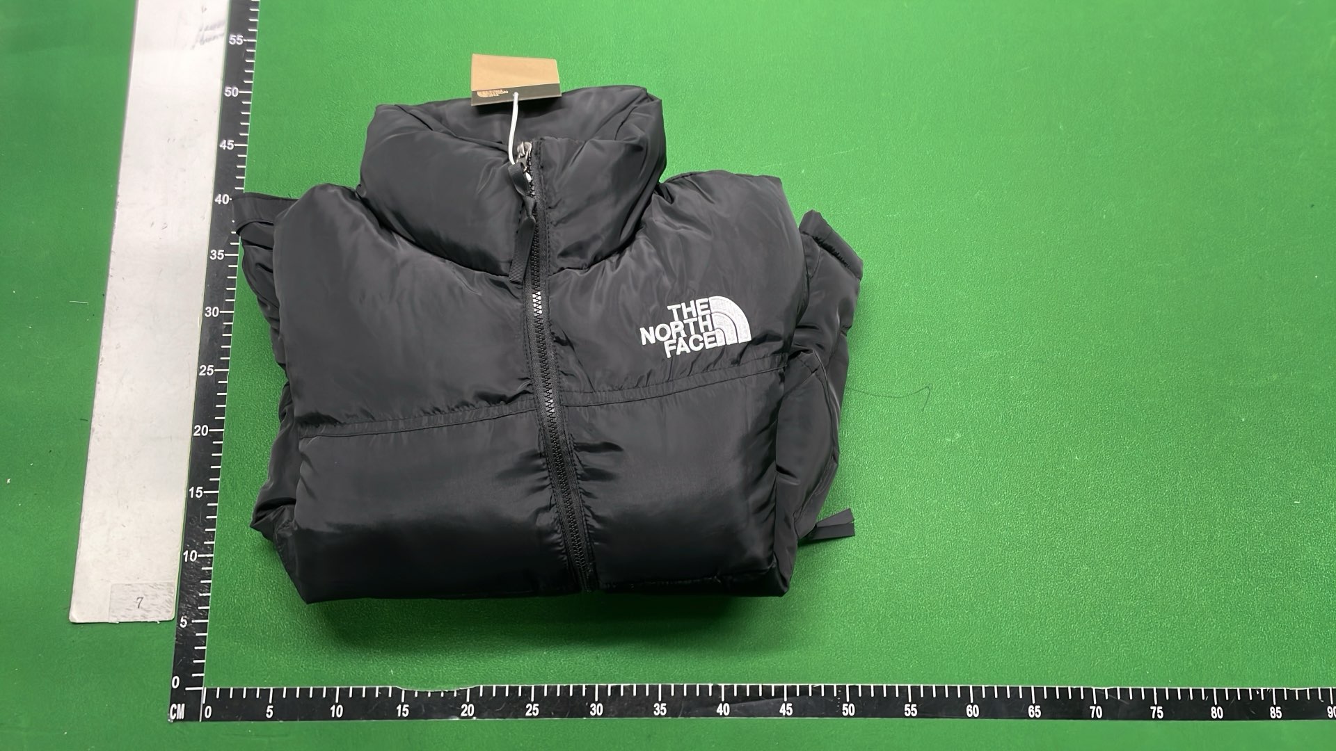 The North Face White Black Puffer Jacket