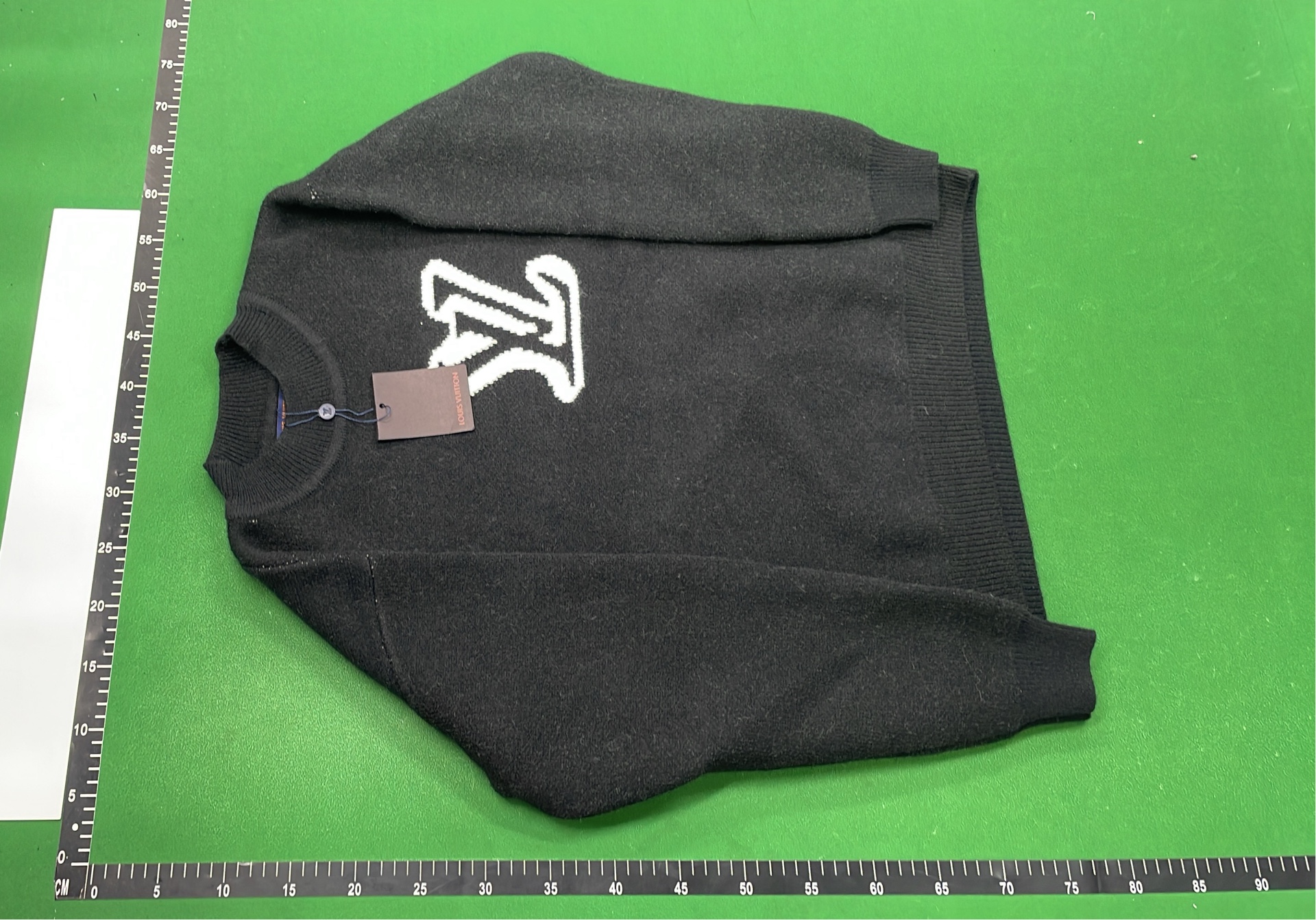 Louis Vuitton LV Logo Knit Sweater in Gray and Black