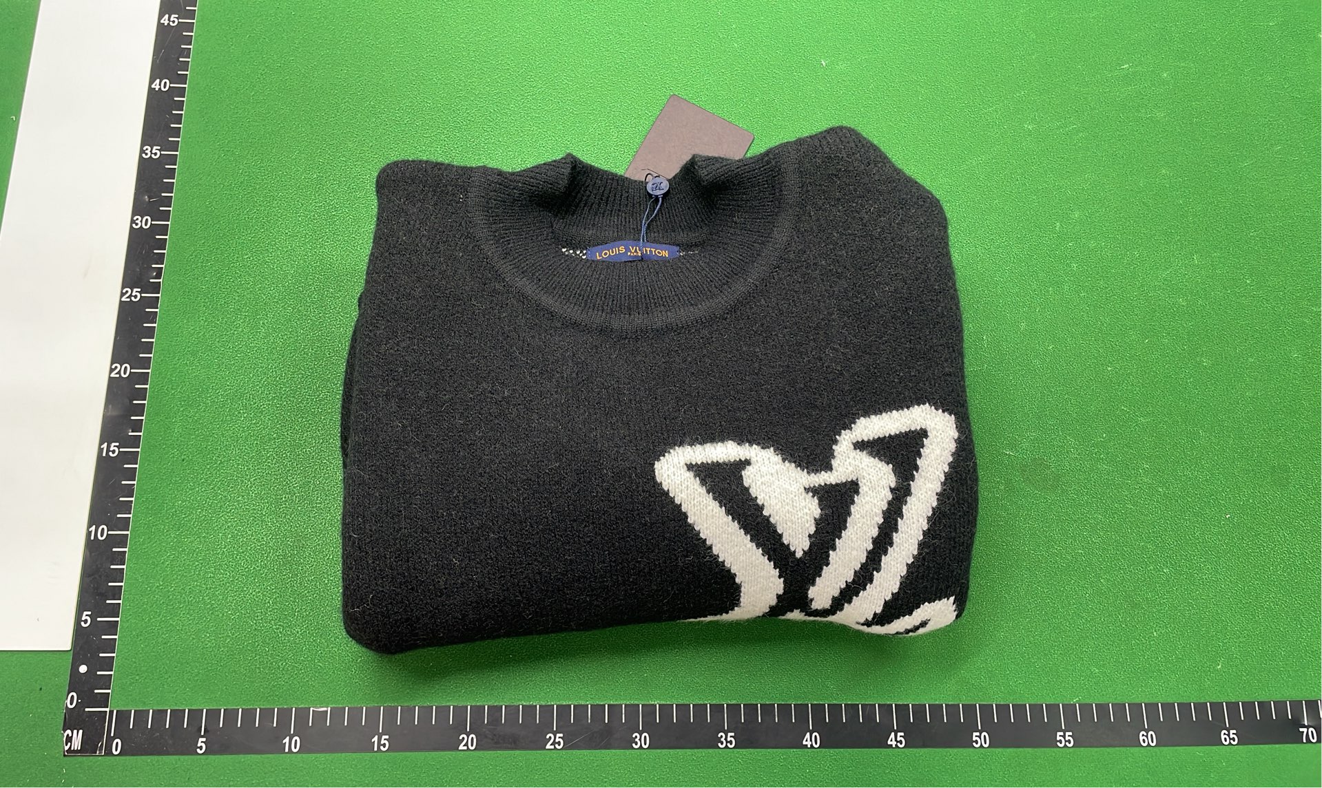 Louis Vuitton LV Logo Knit Sweater in Gray and Black
