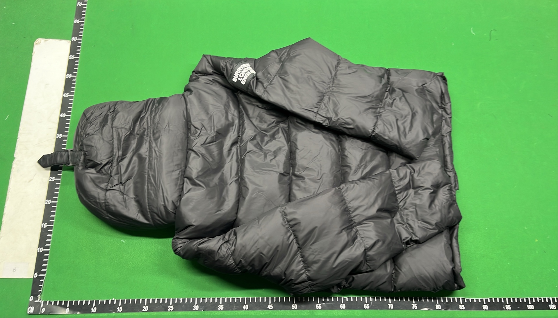 Burberry Black Puffer Jacket with Check Lining and Logo Patch