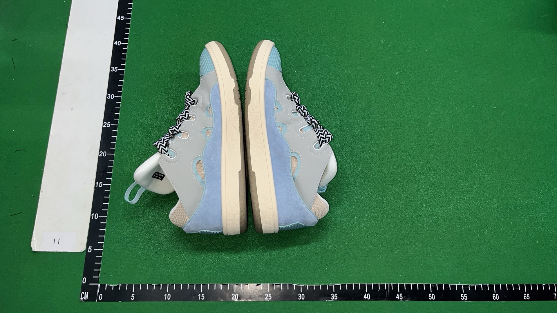LANVIN White Sneakers with Colorful Laces