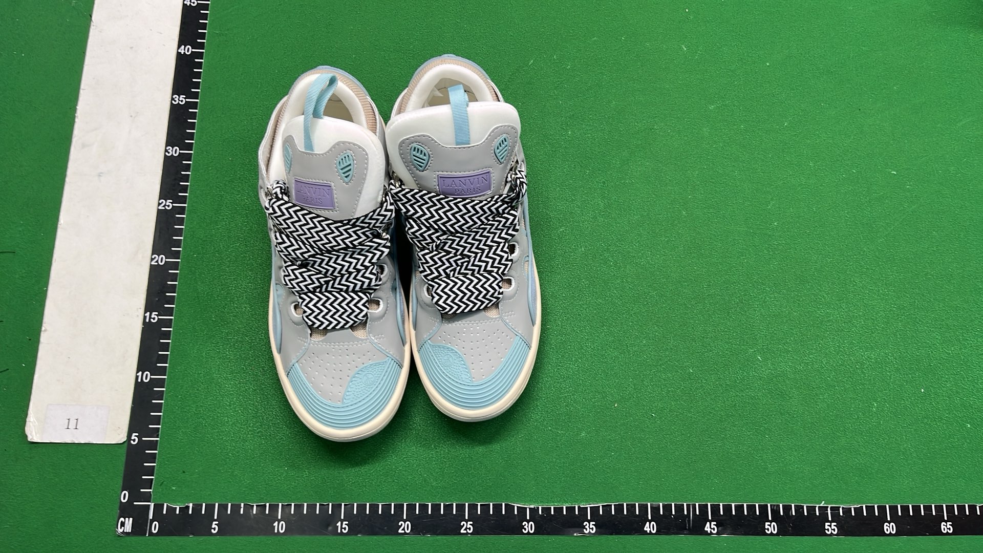 LANVIN White Sneakers with Colorful Laces