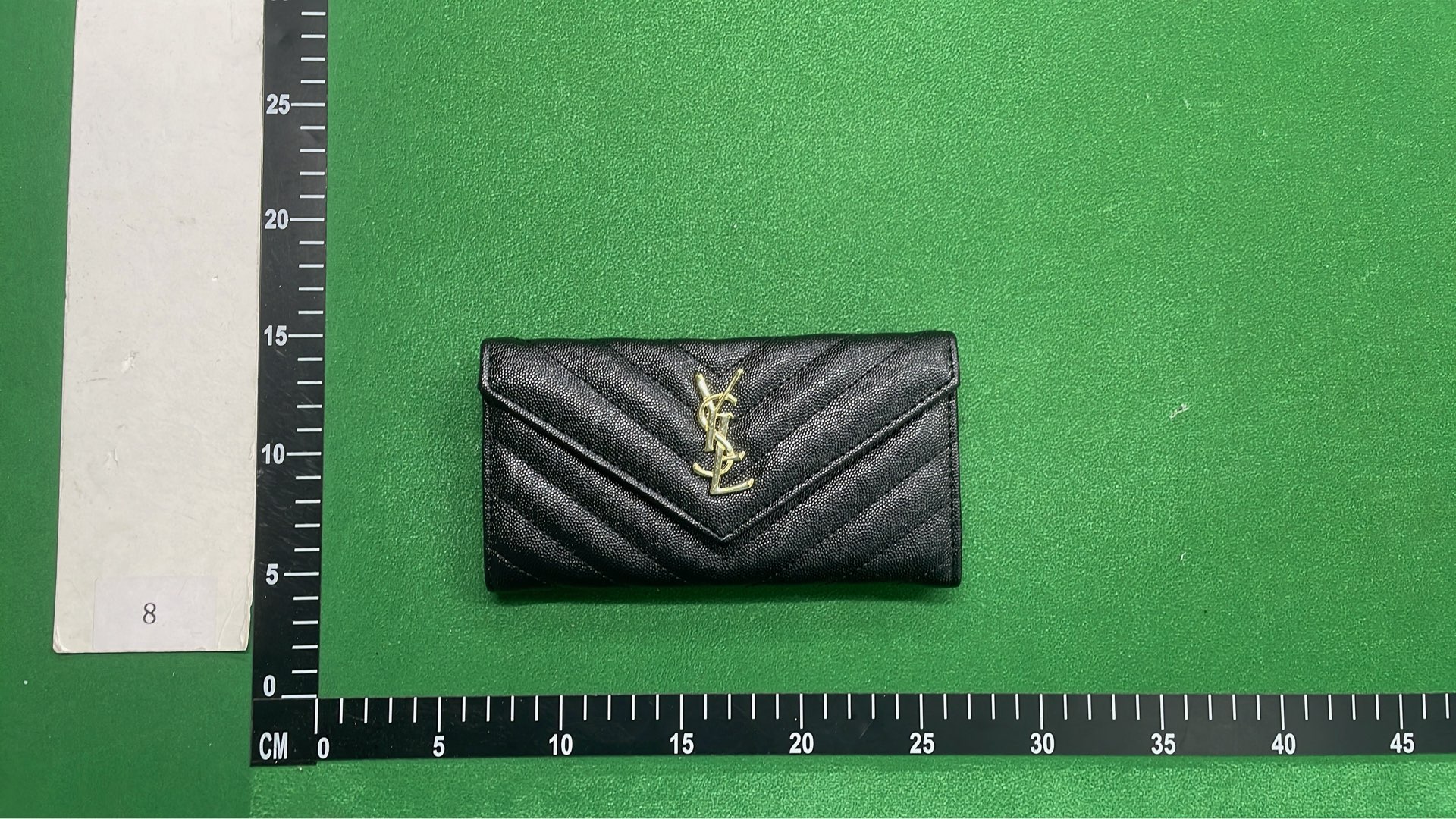 Saint Laurent Black Monogram Clutch Bag