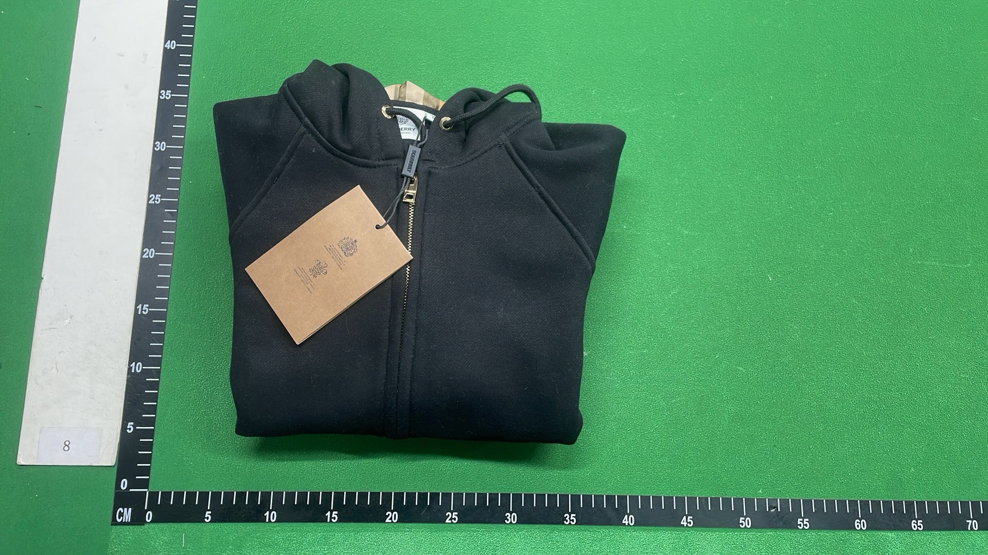 Black Hoodie with Check Lining - Premium Quality Sweatshirt