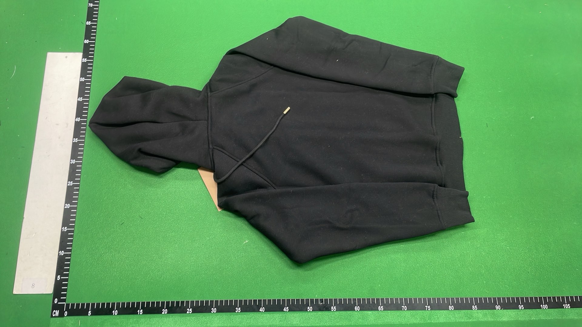 Black Hoodie with Check Lining - Premium Quality Sweatshirt