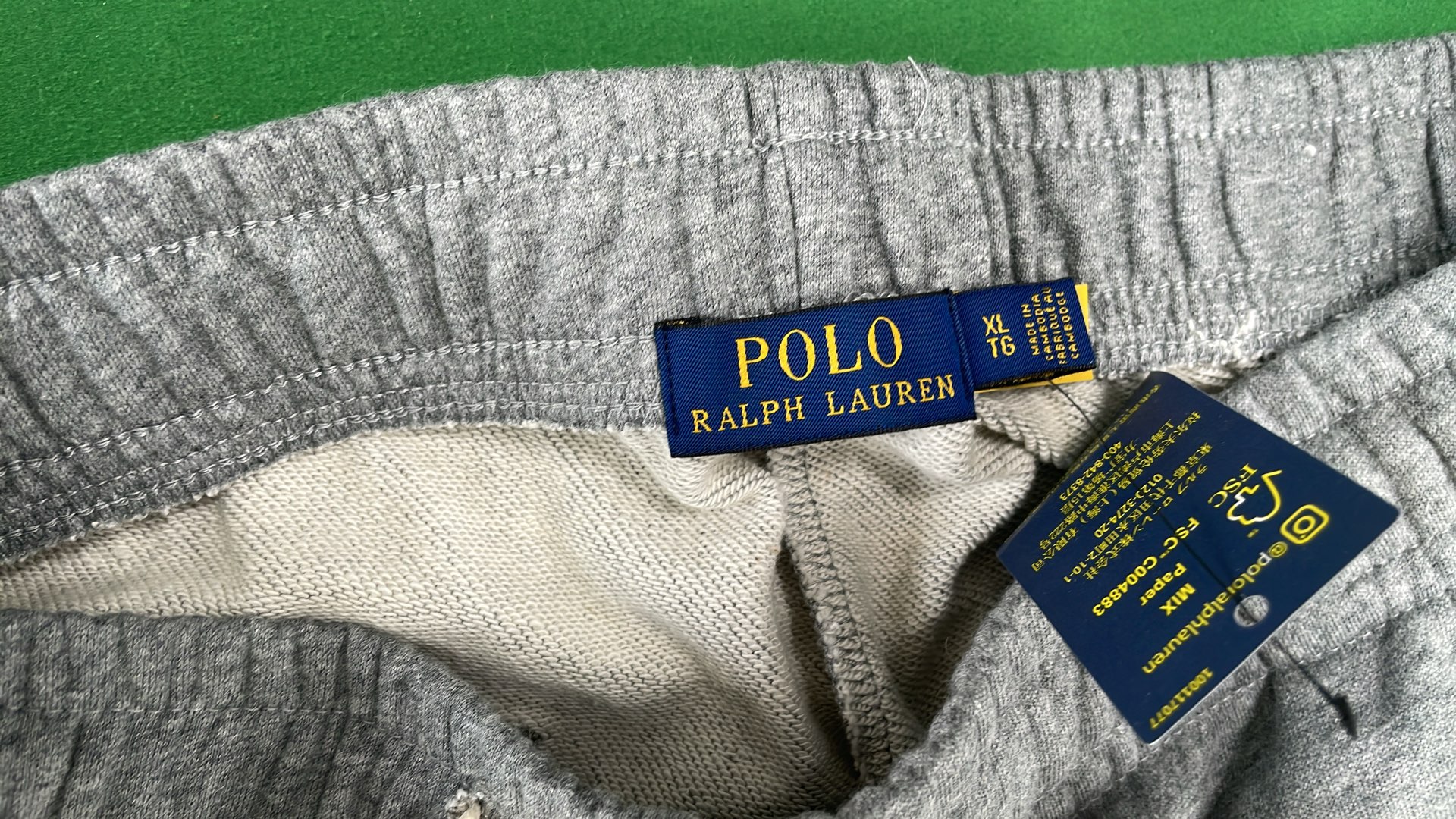 Men's Navy Blue Jogger Pants with Embroidered Pony Logo