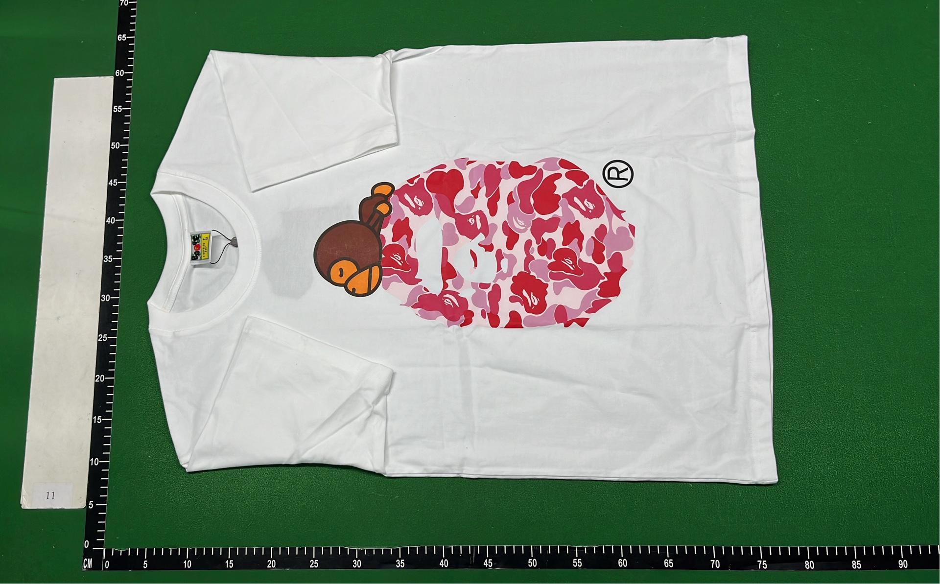 A Bathing Ape x Fragment Design Camo T-Shirt Black