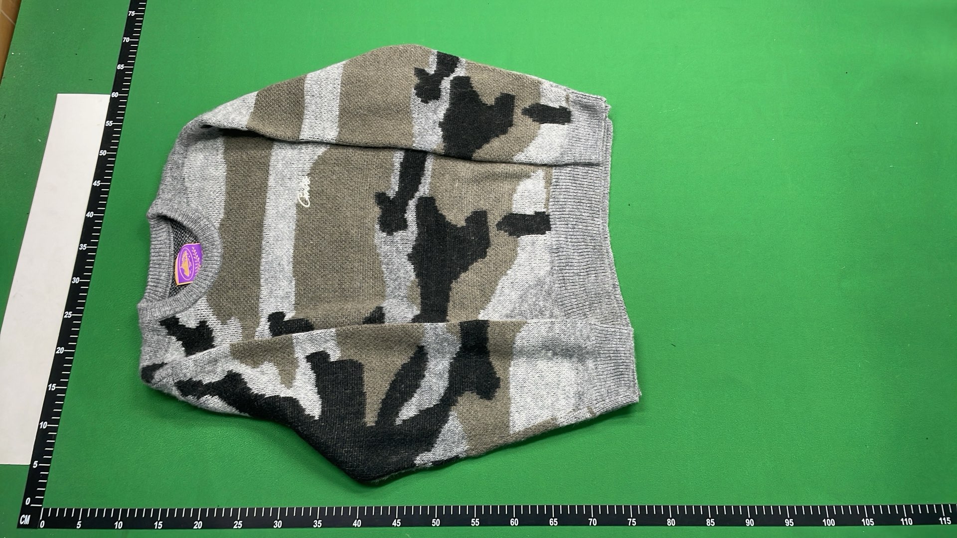 Bape Camouflage Knit Sweater Grey Black
