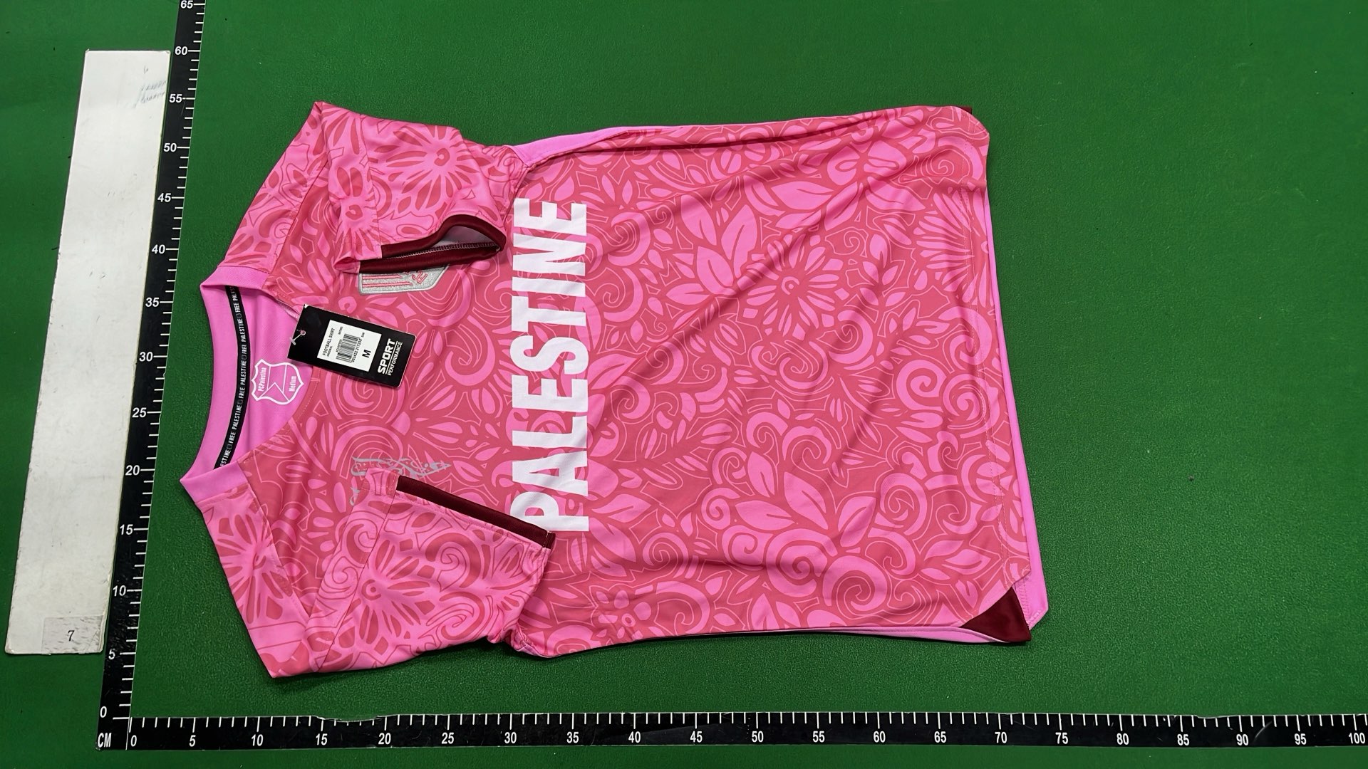 Palestine Football Jersey 2023 - Pink and Black Design