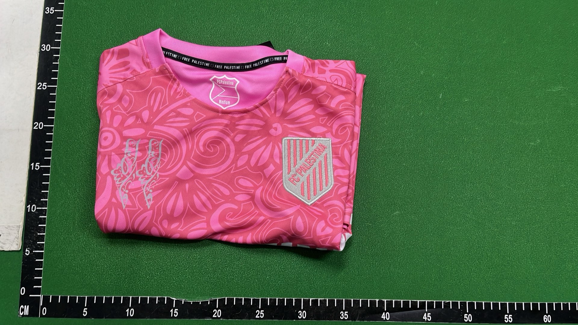 Palestine Football Jersey 2023 - Pink and Black Design