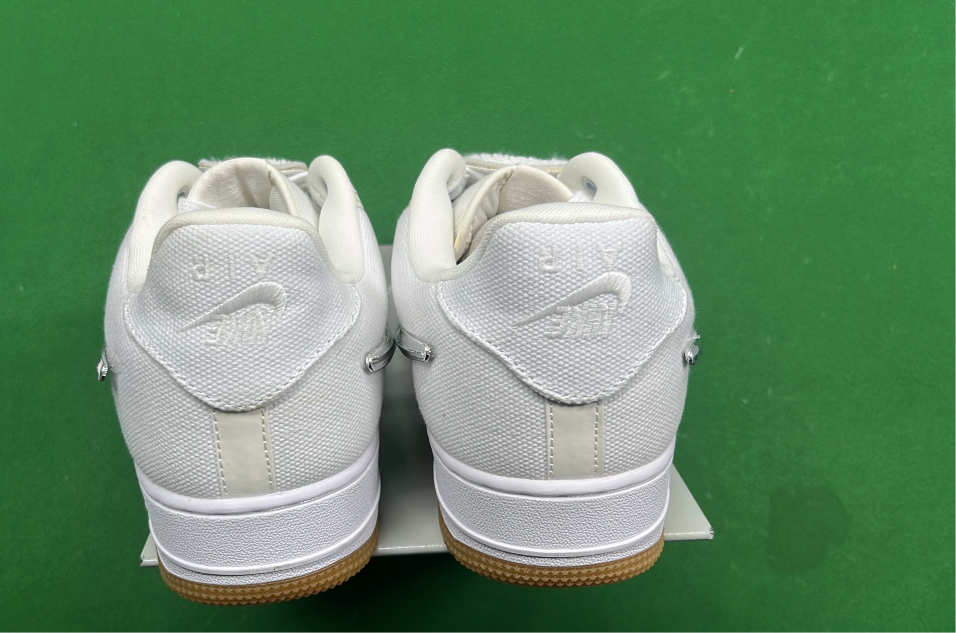 Nike Air Force 1 Low Black with Mint Swoosh Sneakers