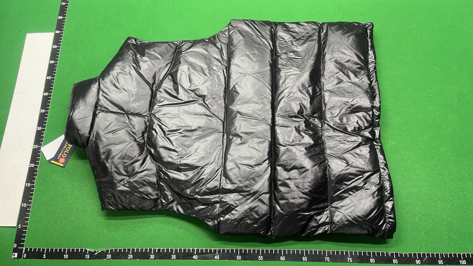 Men's Black Puffer Jacket with Hood and Logo