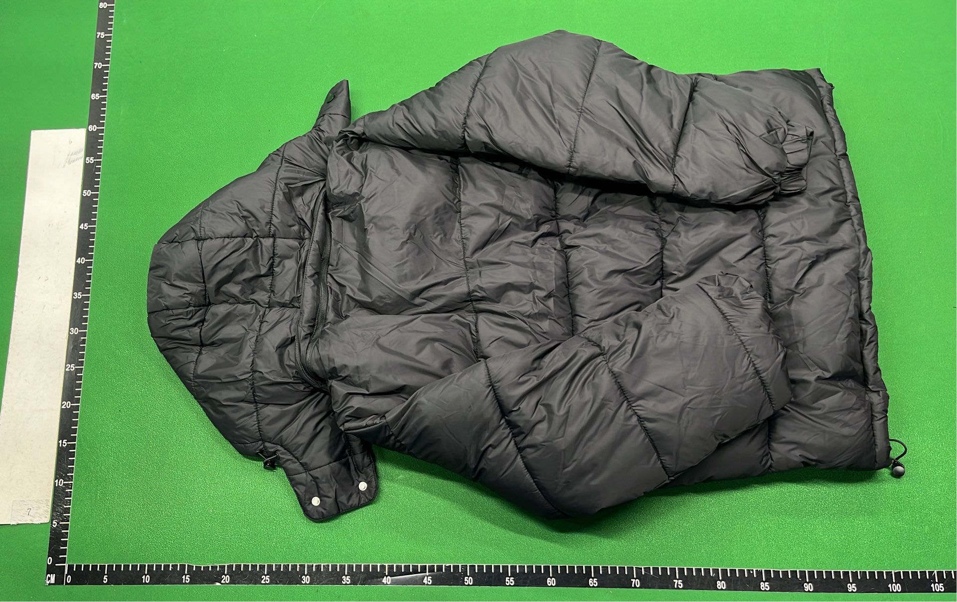 Burberry Black Down Jacket with Check Lining