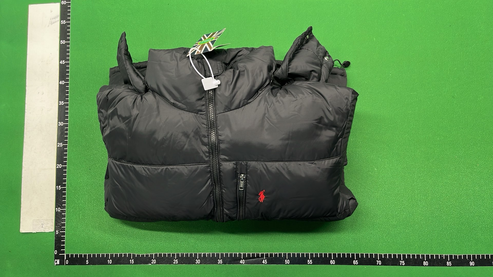 Burberry Black Down Jacket with Check Lining