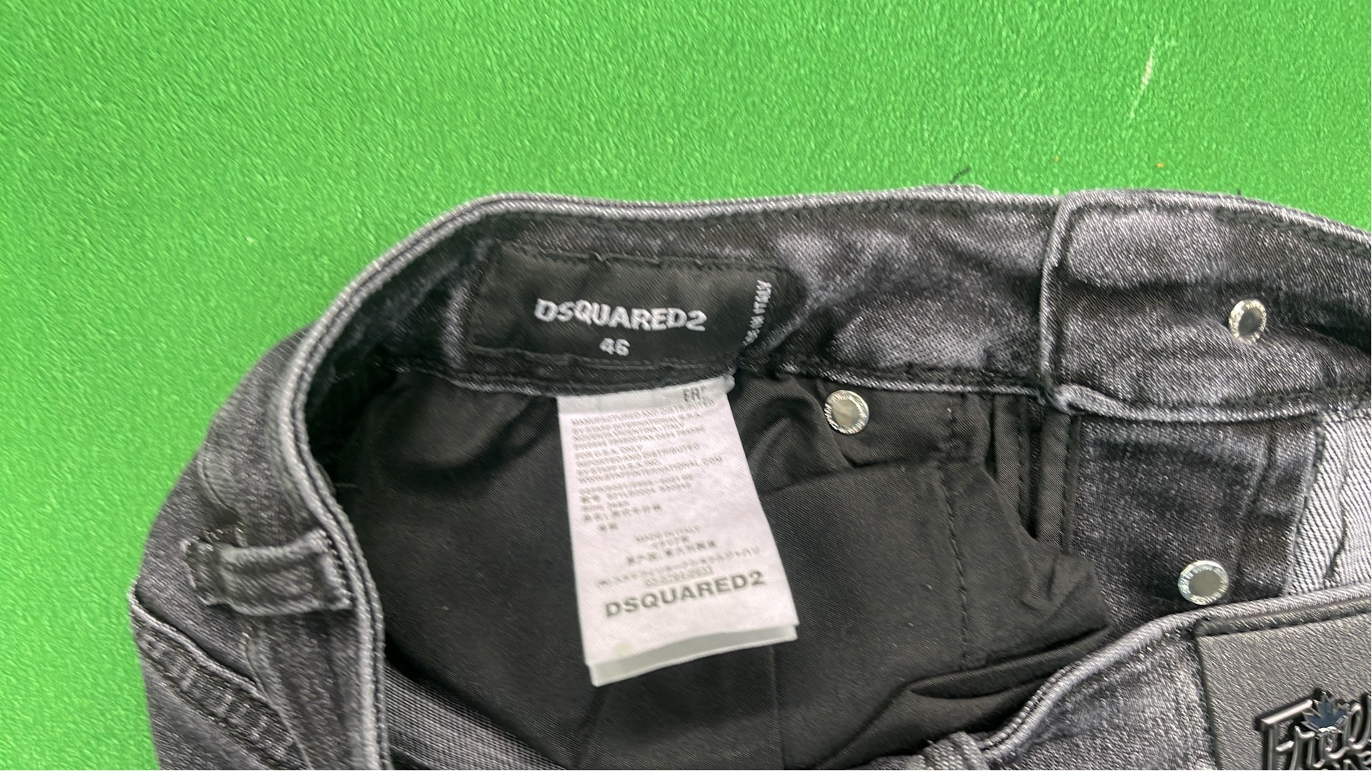 DSQUARED2 ICON Black Denim Jeans for Men