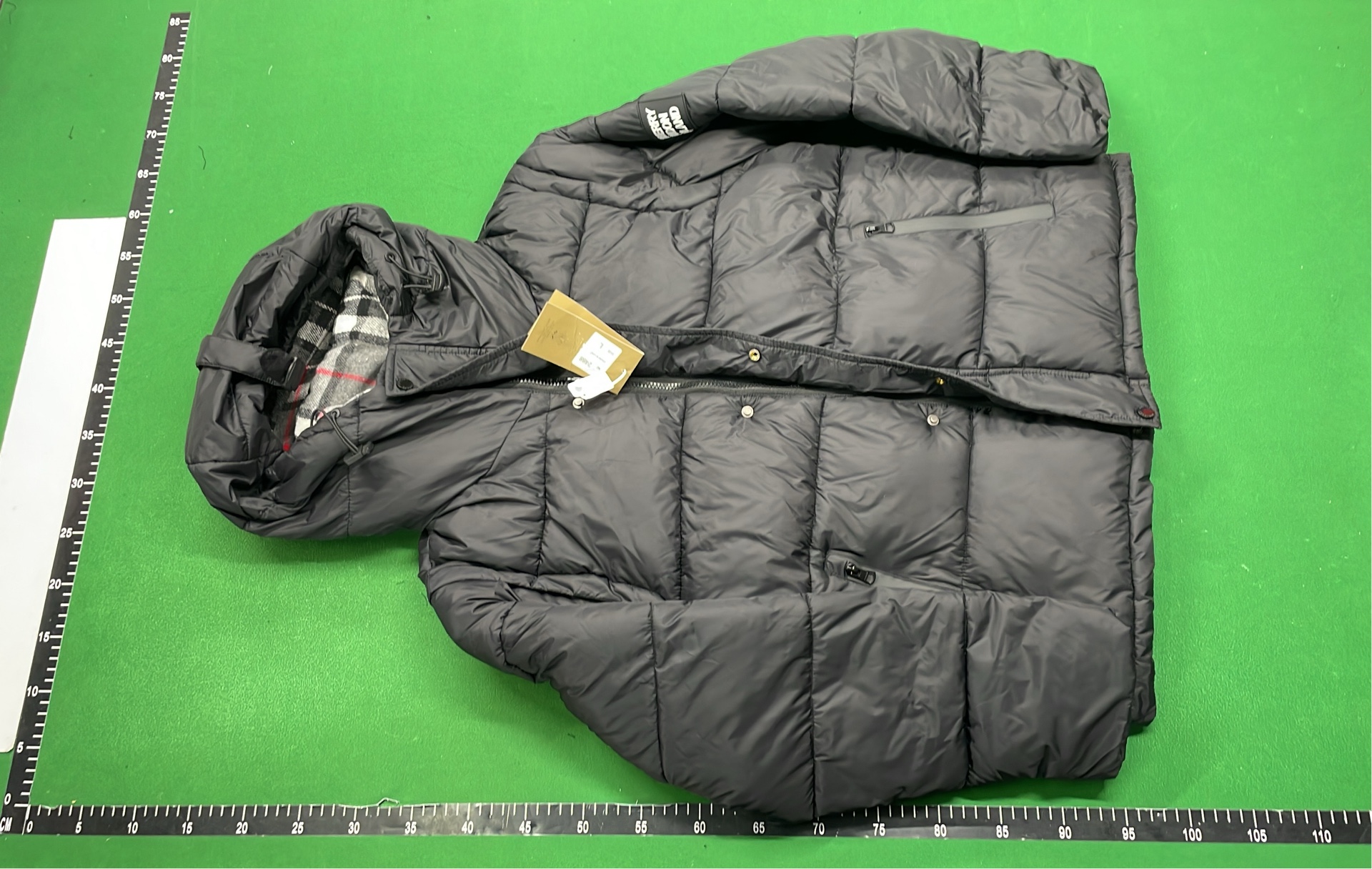 Moncler Black Down Jacket with Fur Hood