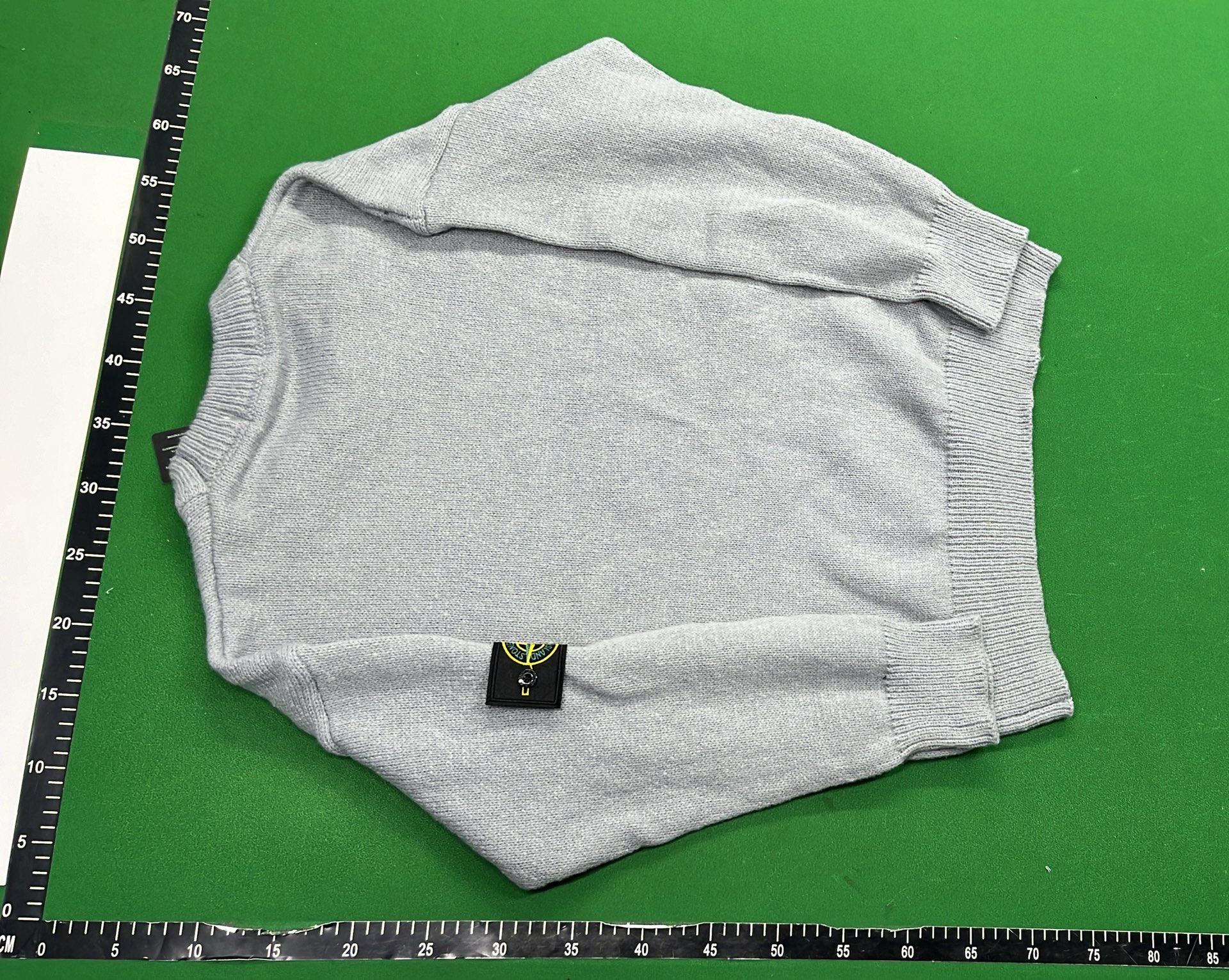 Stone Island Knit Sweater Vest with Colorful Patches