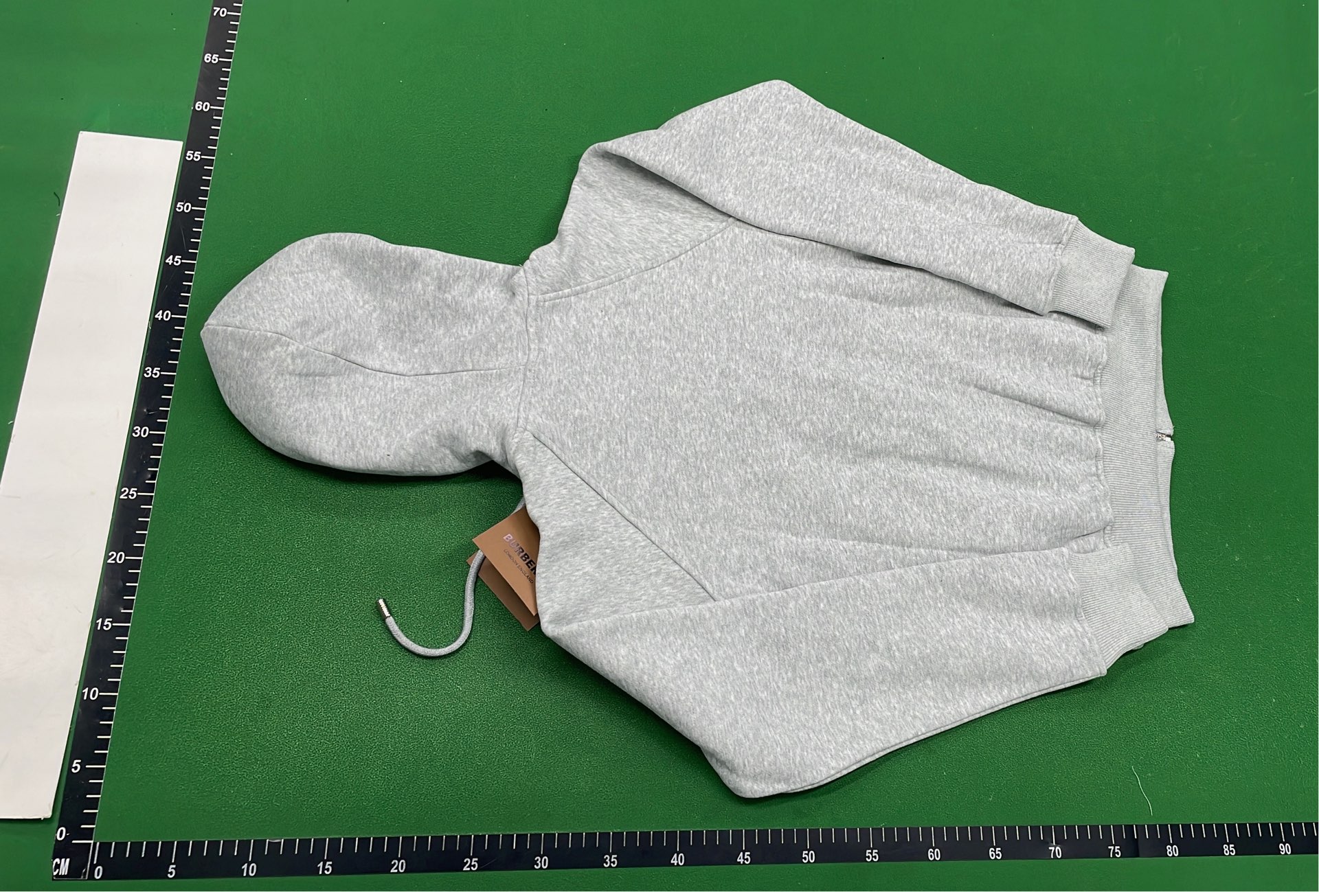 Dark Rose Hoodie with Check Lining Zip-Up Sweatshirt