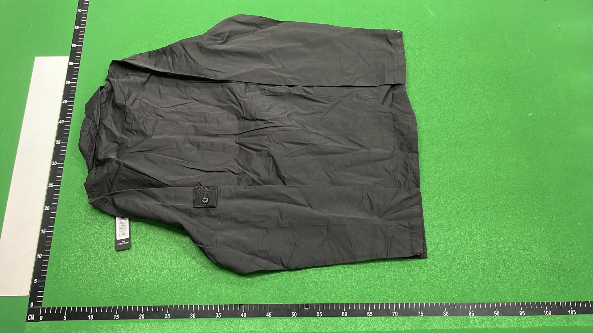 Black Zip-Up Jacket with Two Front Pockets