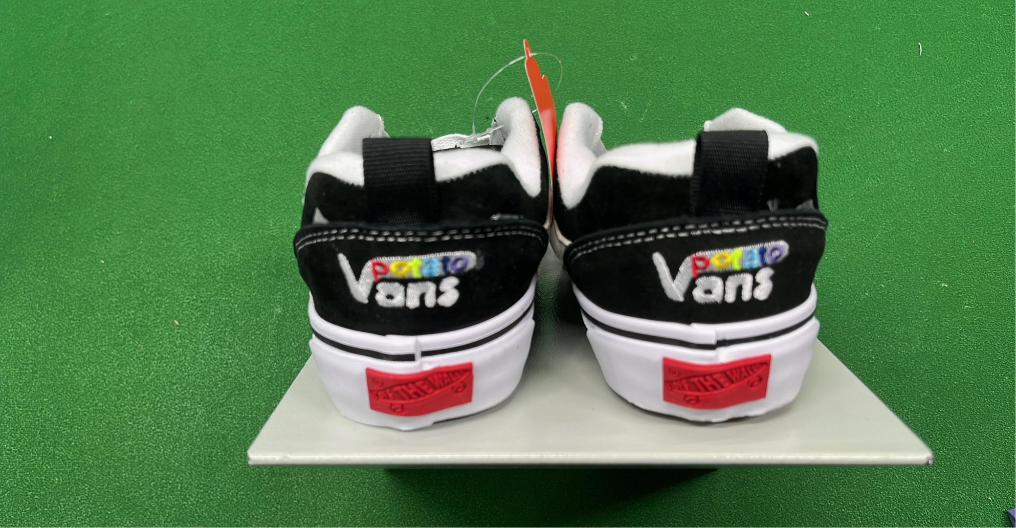 Vans Old Skool Black White Skate Shoes with Blue Laces