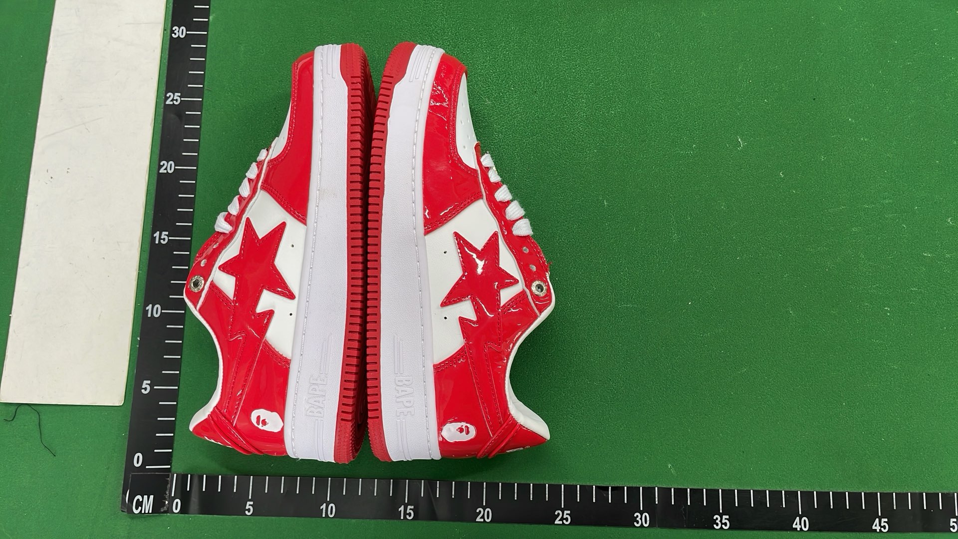 BAPE STA Low Top Sneakers - Multi-Color Stars Design