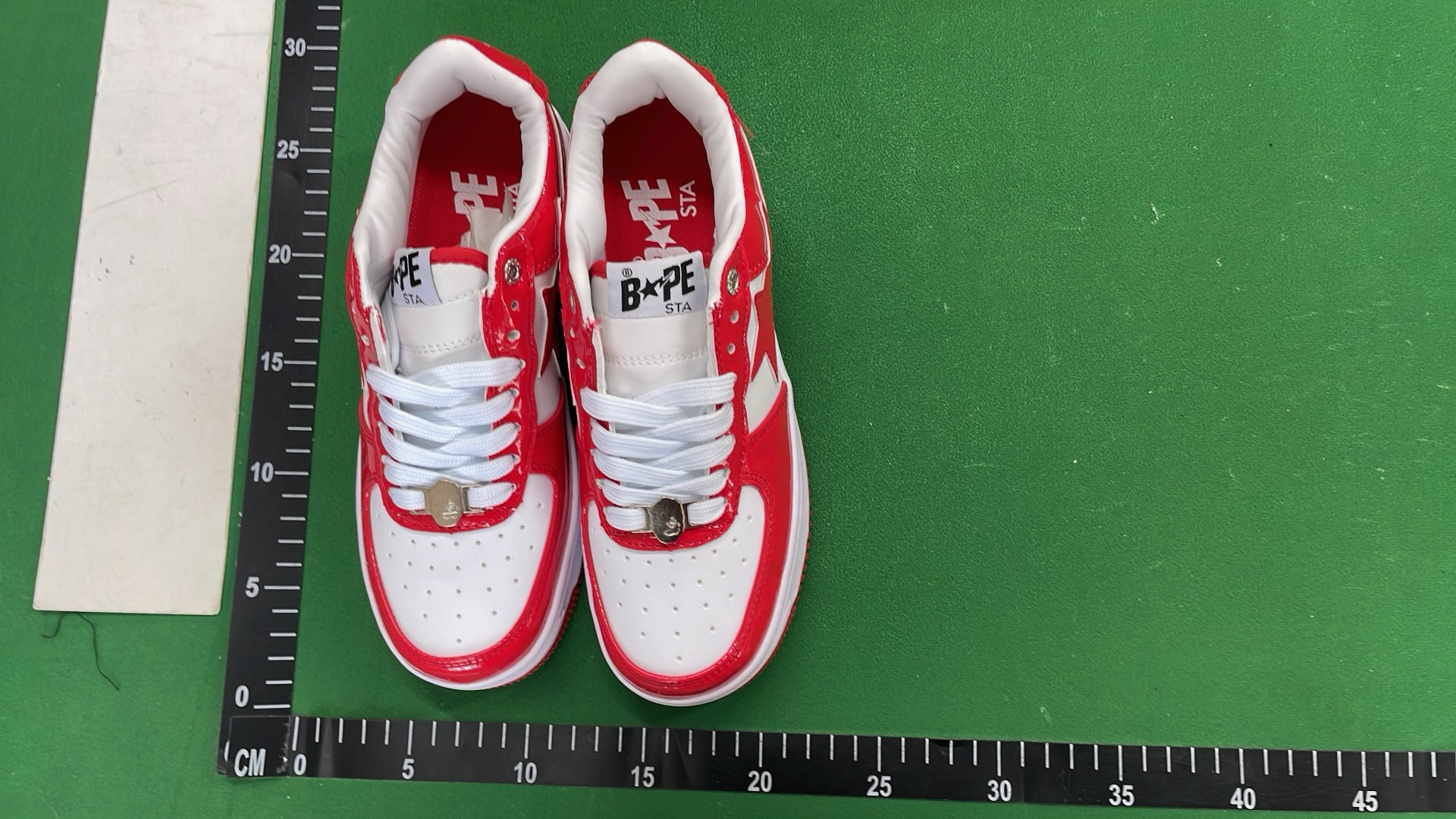 BAPE STA Low Top Sneakers - Multi-Color Stars Design