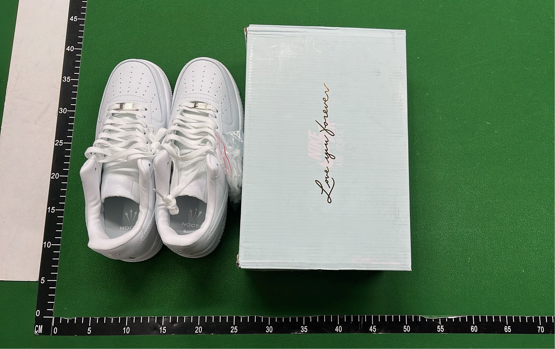 Nike Air Force 1 White Leather Sneakers