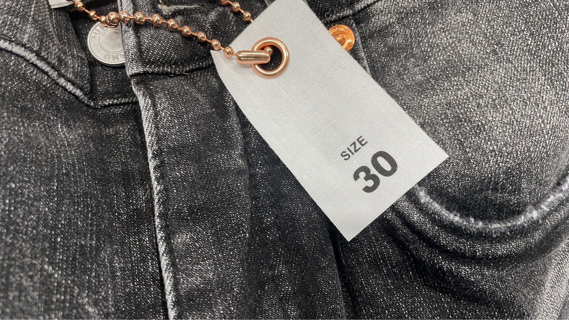 Men's Black Slim Fit Jeans with Distressed Wash