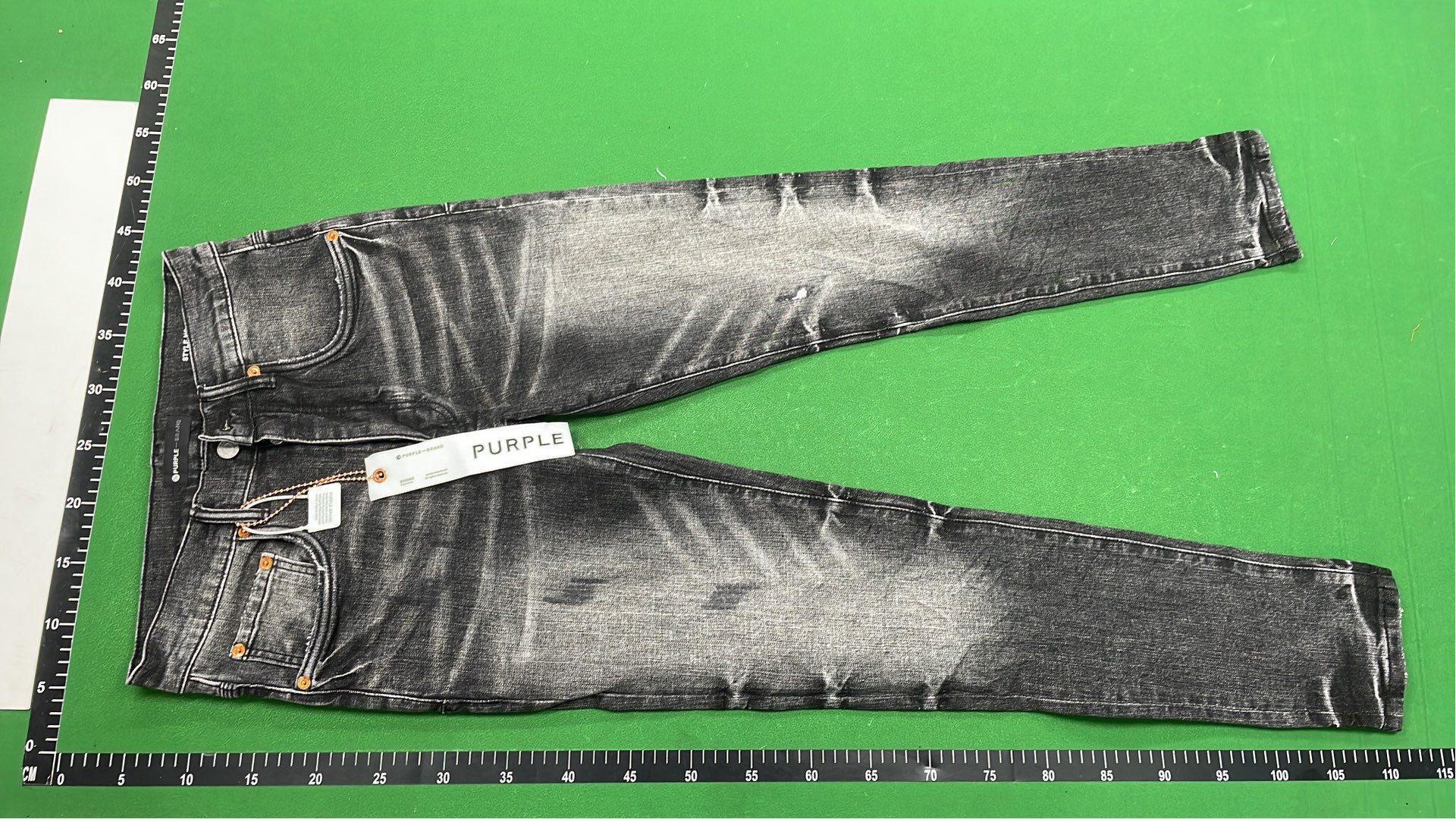 Men's Black Slim Fit Jeans with Distressed Wash